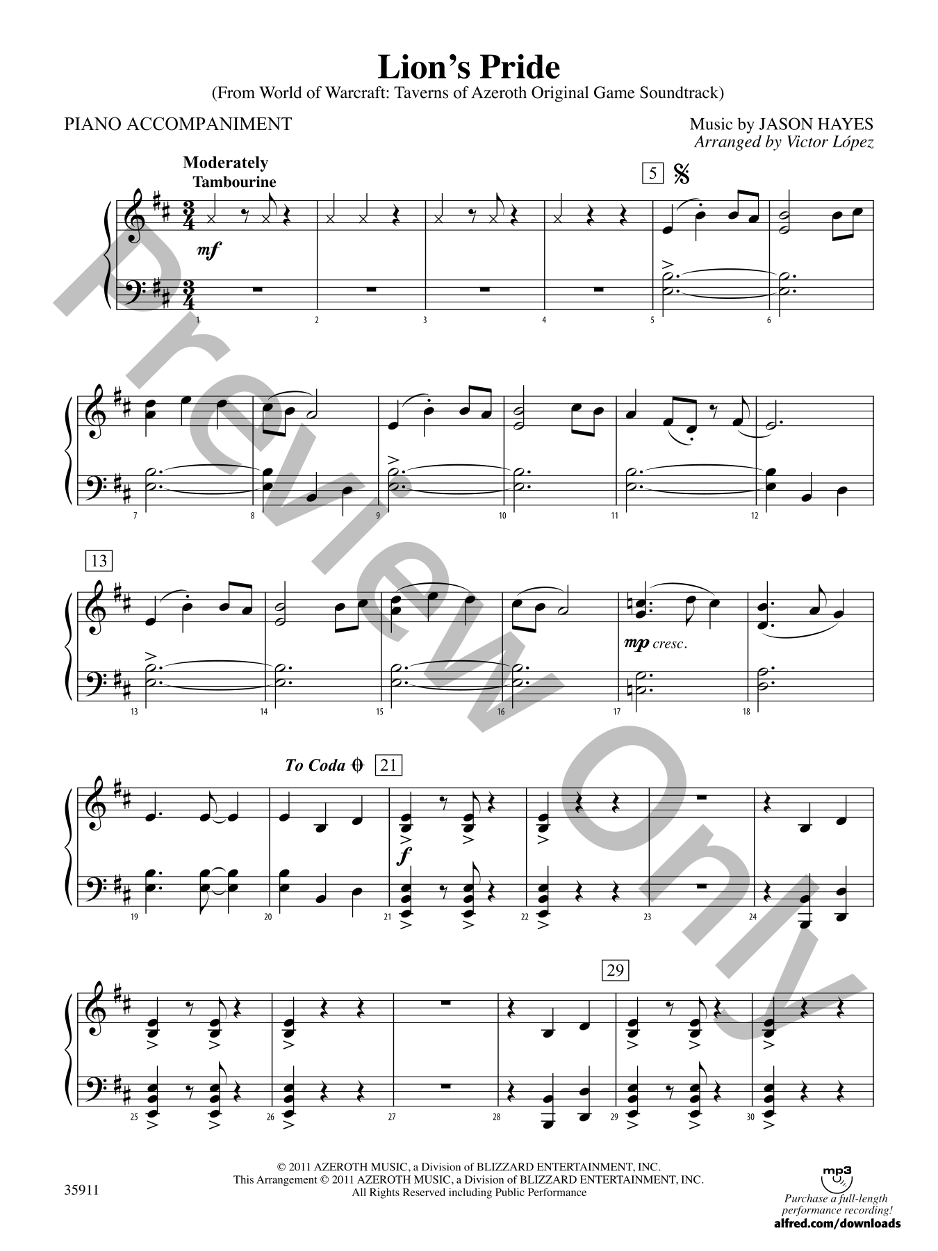 Lion's Pride Orchestra Sheet Music | J.W. Pepper