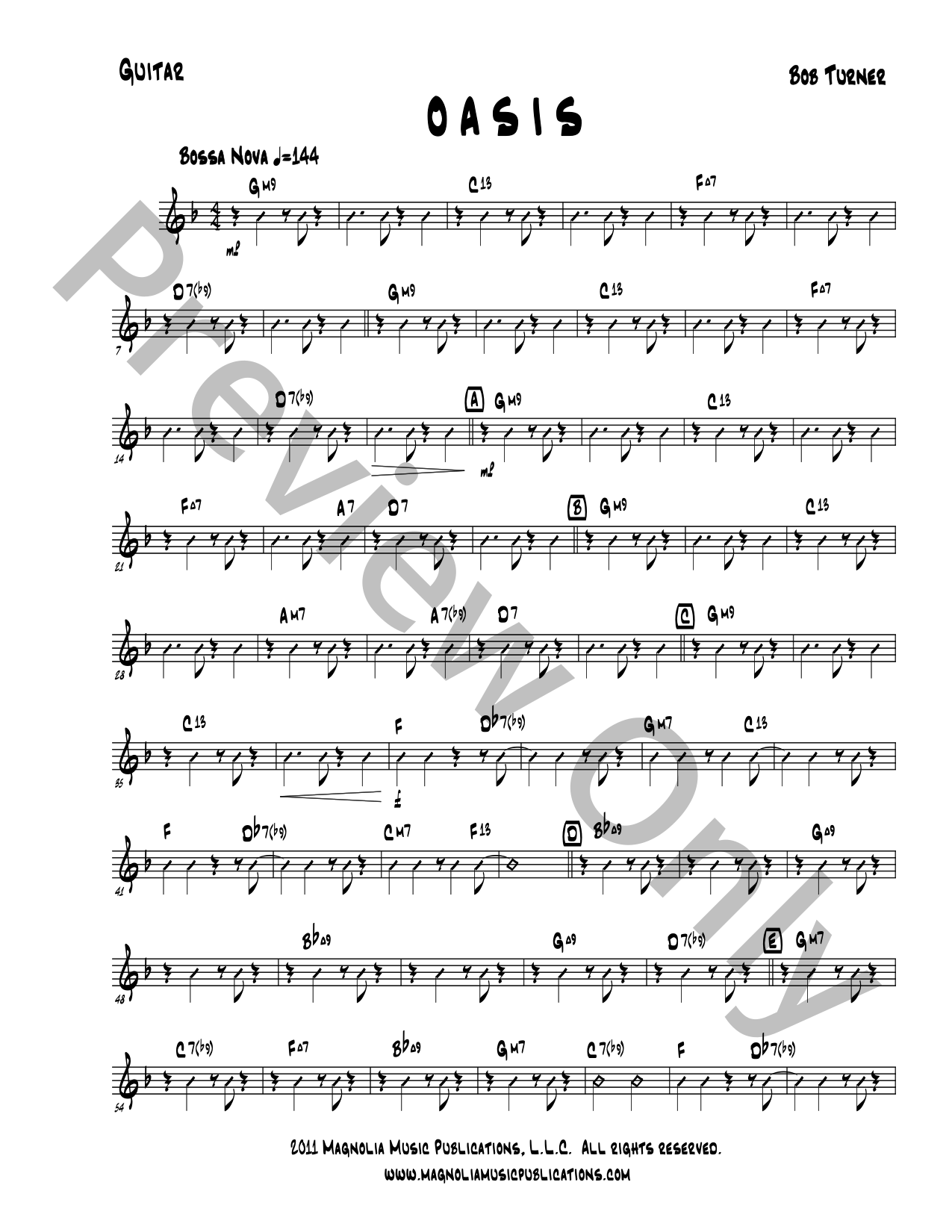 Oasis Jazz Sheet Music | J.W. Pepper