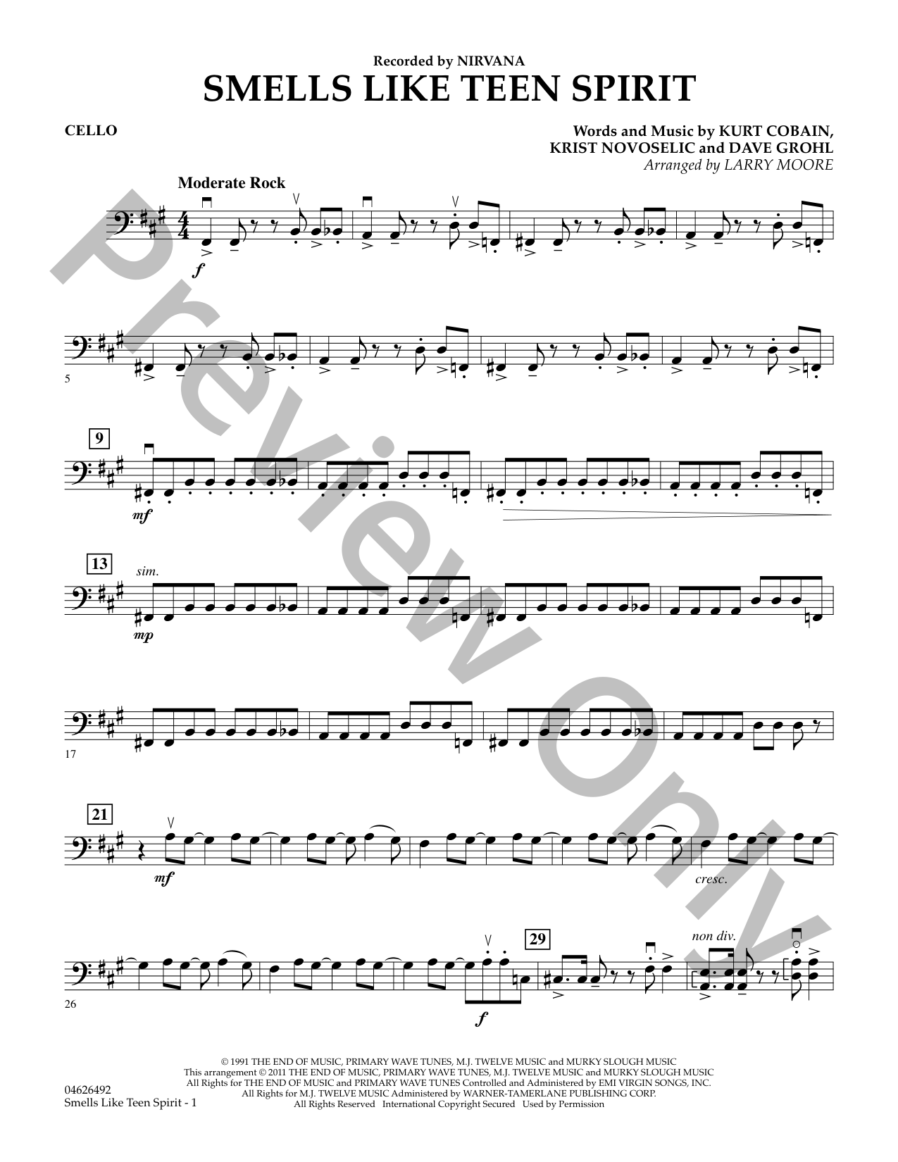 Smells Like Teen Spirit Orchestra Sheet Music | J.W. Pepper