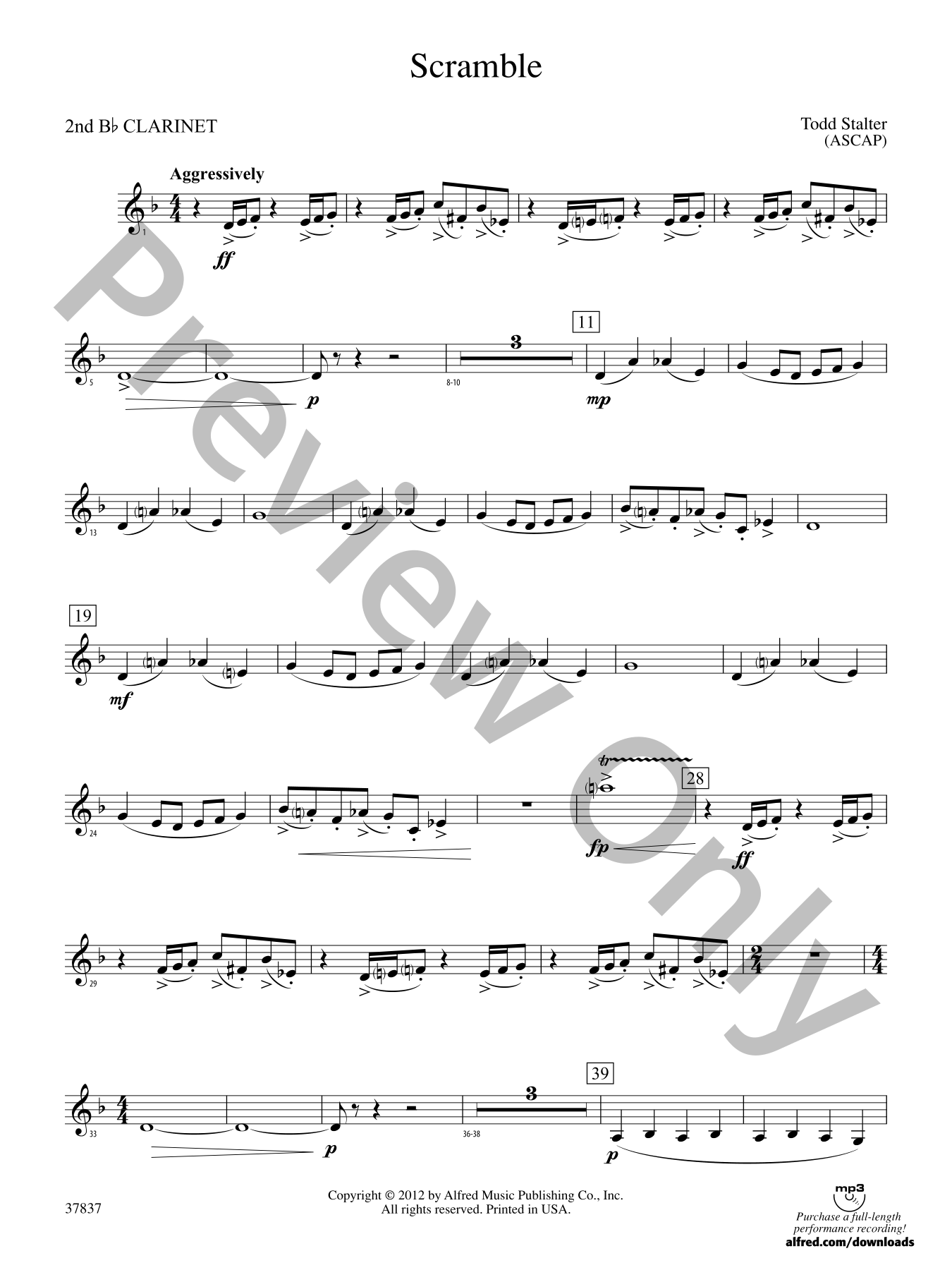 Scramble Concert Band Sheet Music | J.W. Pepper