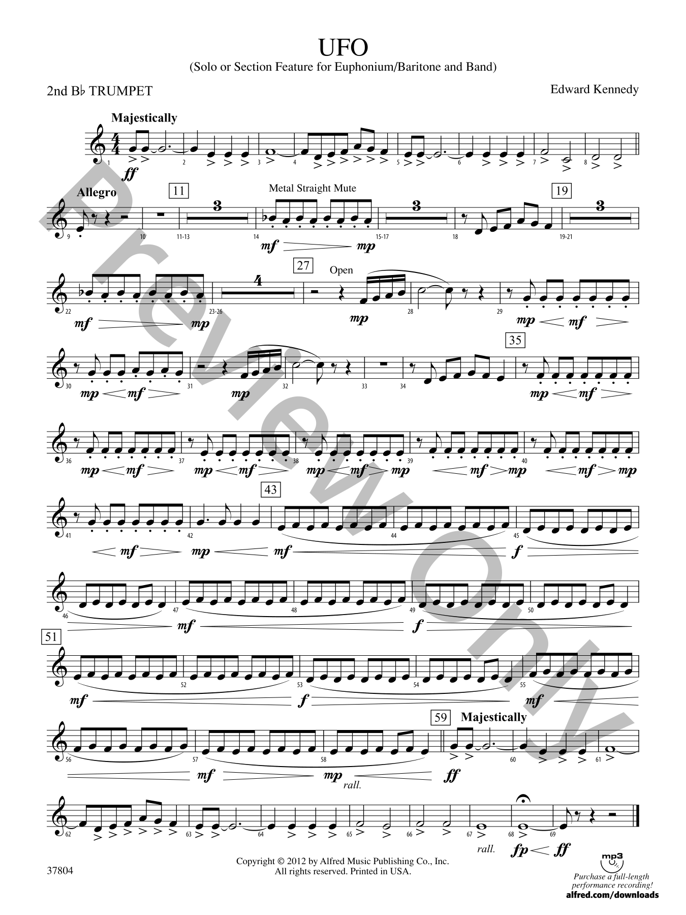 UFO Concert Band Sheet Music | J.W. Pepper