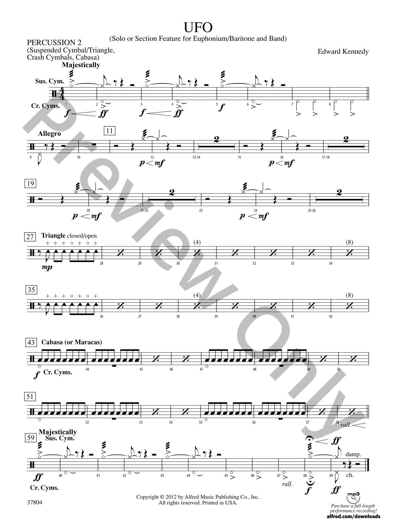 UFO Concert Band Sheet Music | J.W. Pepper