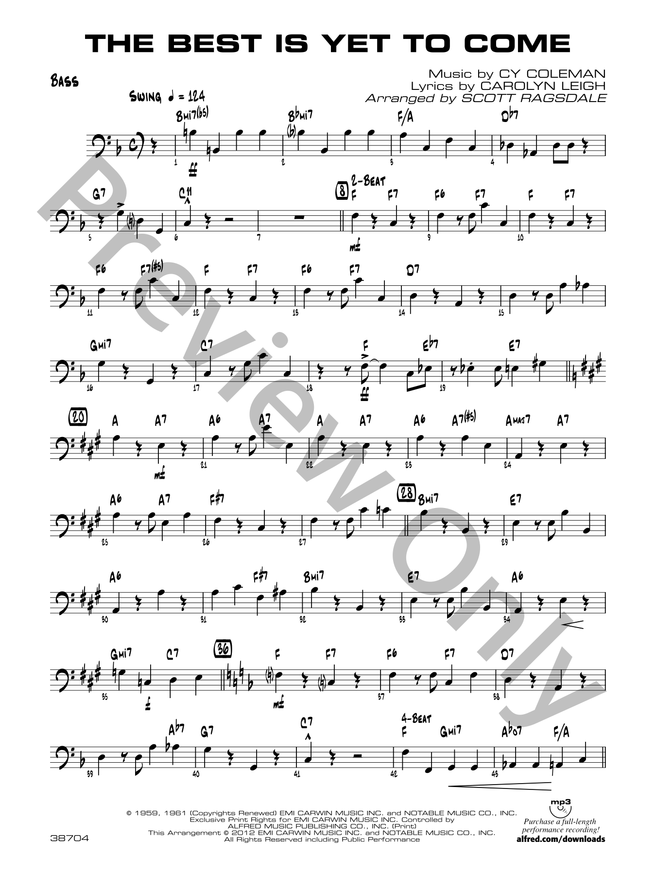 The Best Is Yet to Come | J.W. Pepper