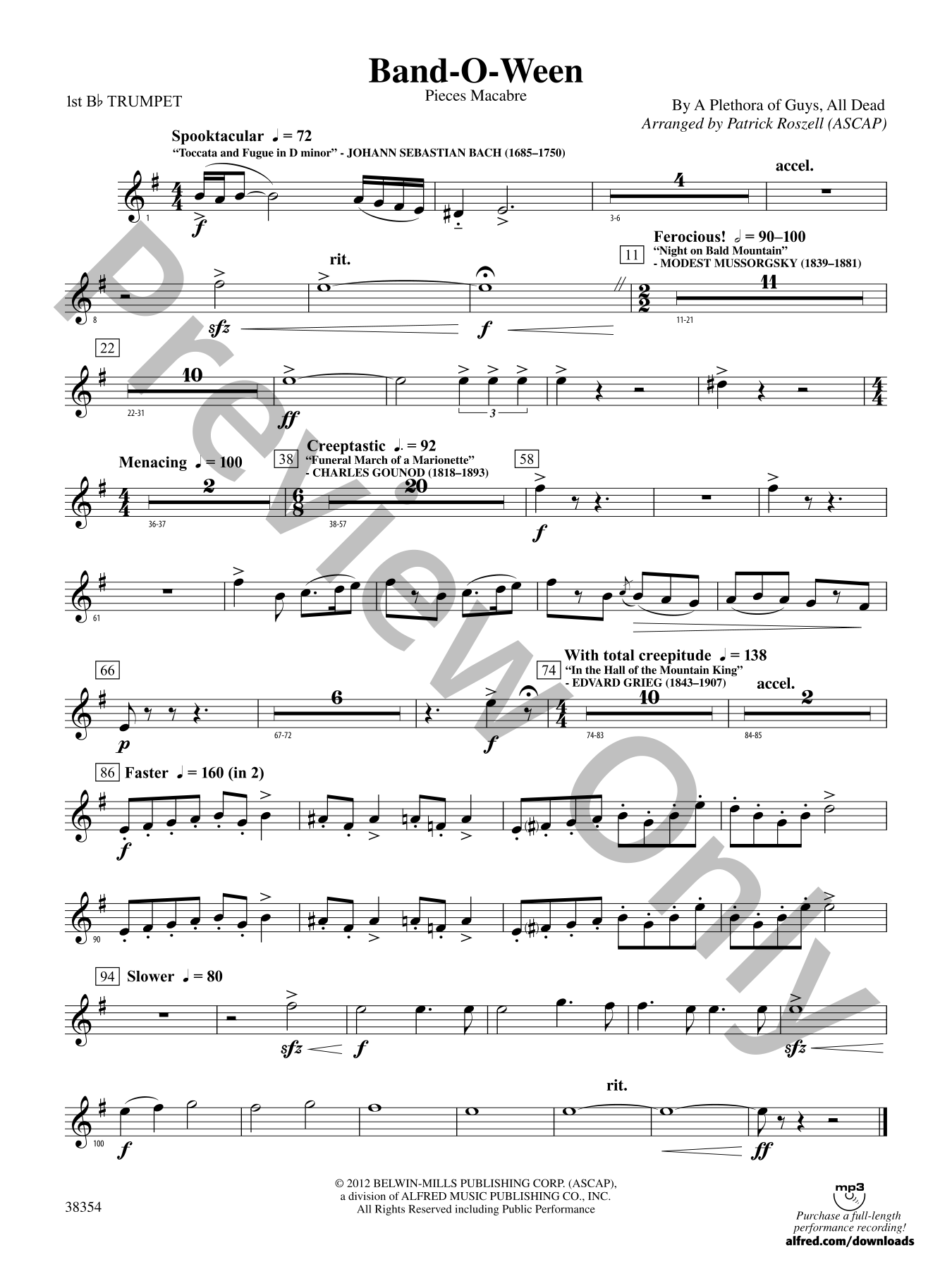 Band-O-Ween Concert Band Sheet Music | J.W. Pepper