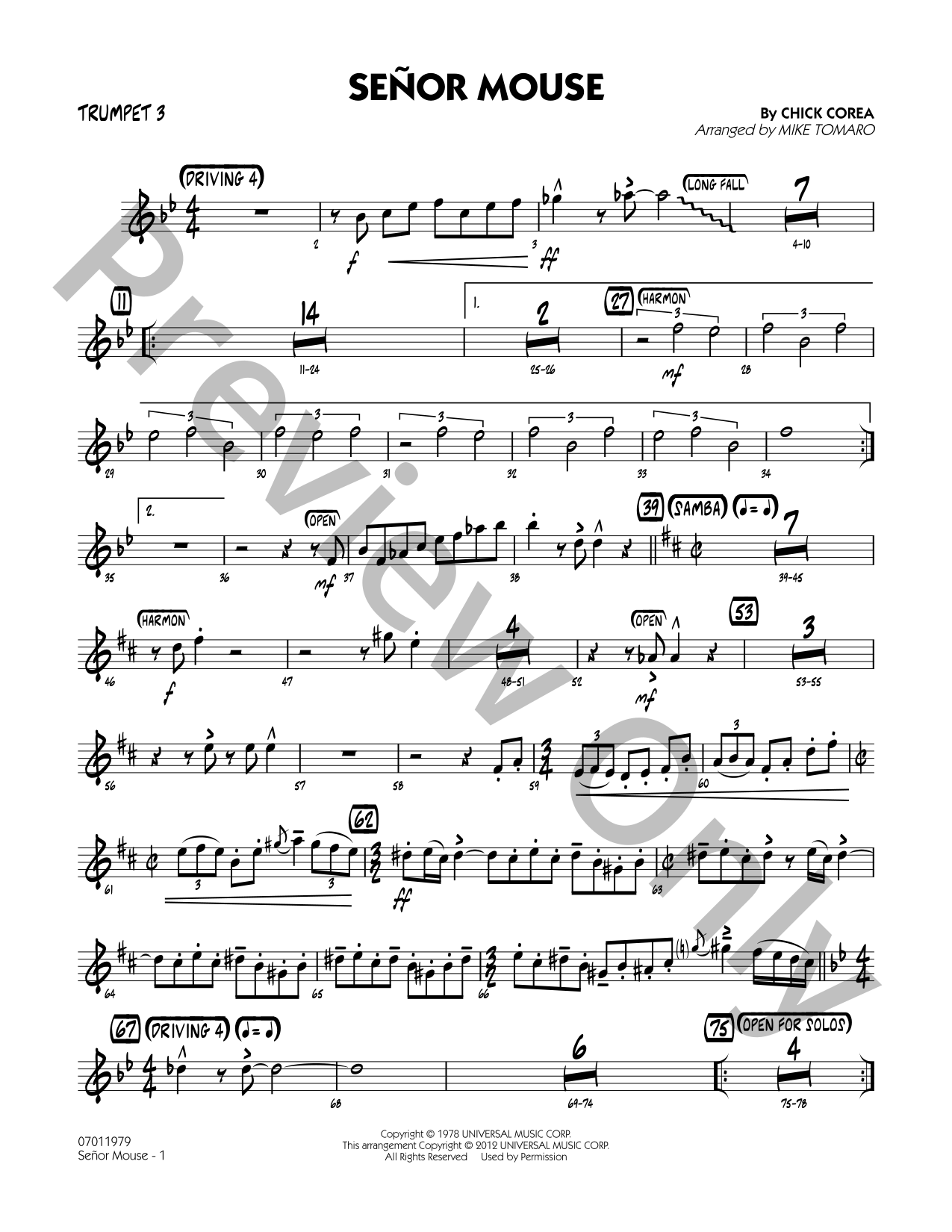 Senor Mouse Jazz Sheet Music | J.W. Pepper