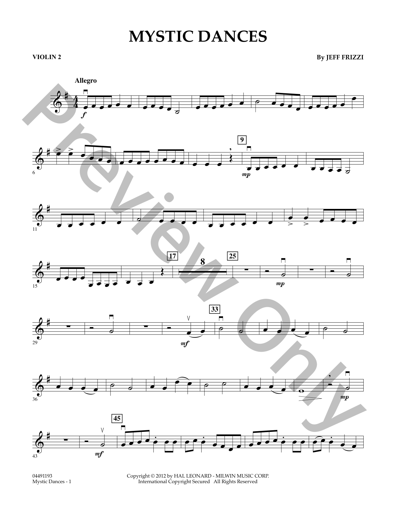 Mystic Dances Orchestra Sheet Music | J.W. Pepper
