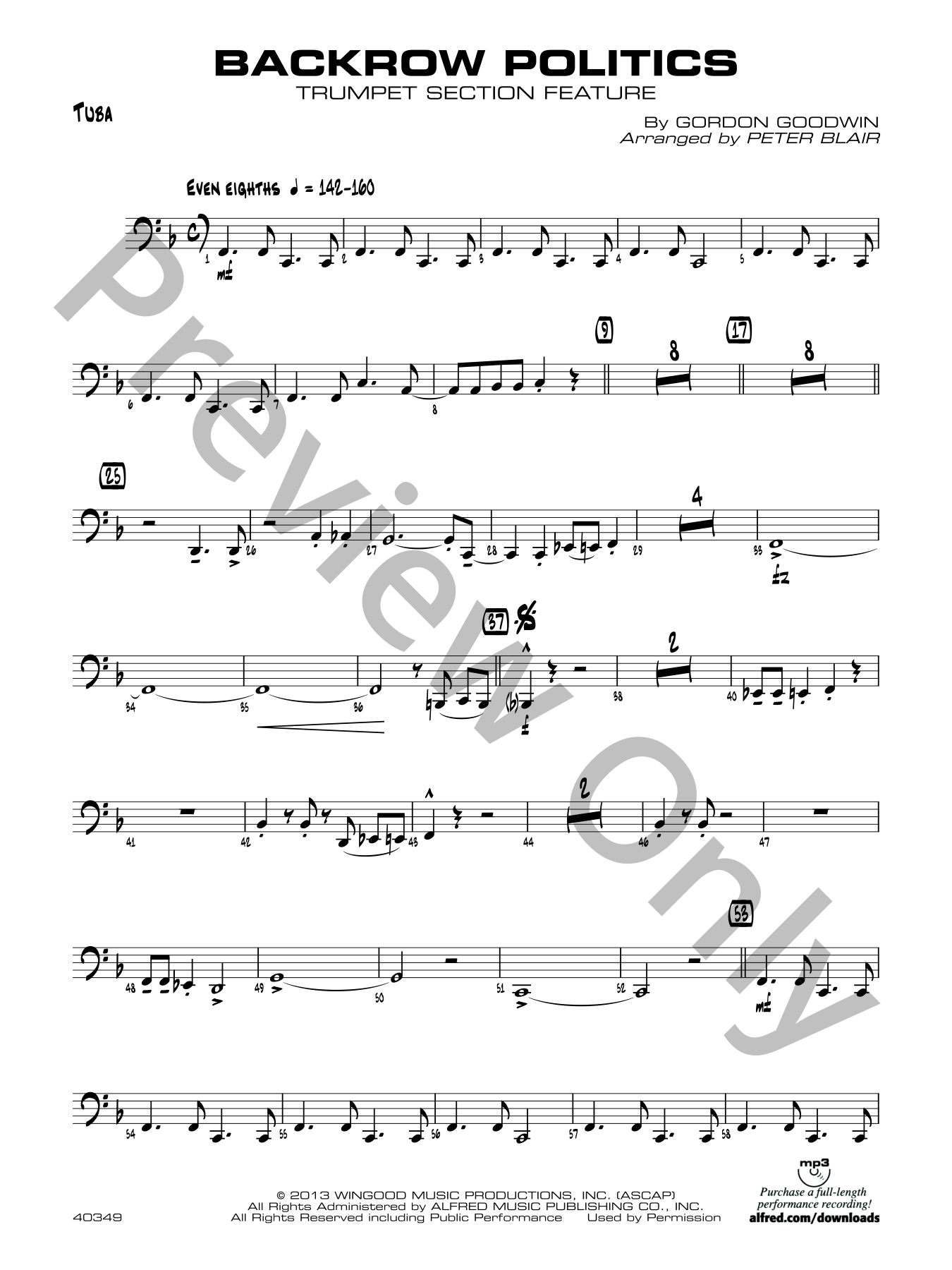 Backrow Politics Jazz Sheet Music | J.W. Pepper