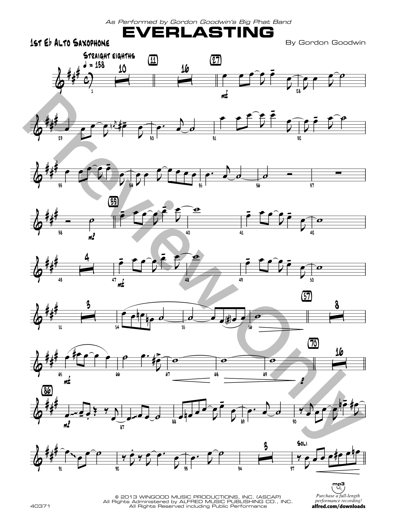 Everlasting Jazz Sheet Music | J.W. Pepper
