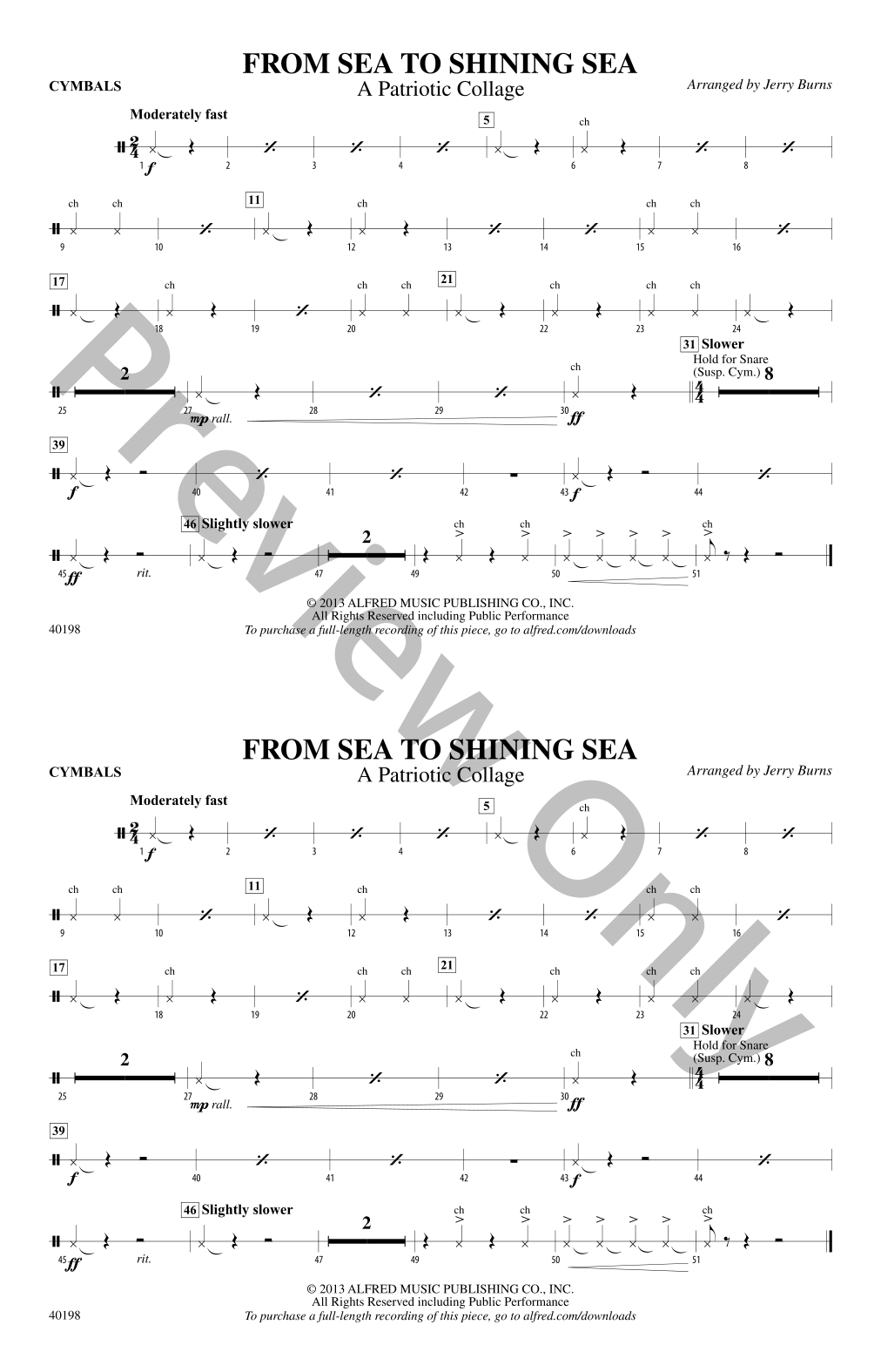 From Sea to Shining Sea Marching Band Sheet Music | J.W. Pepper