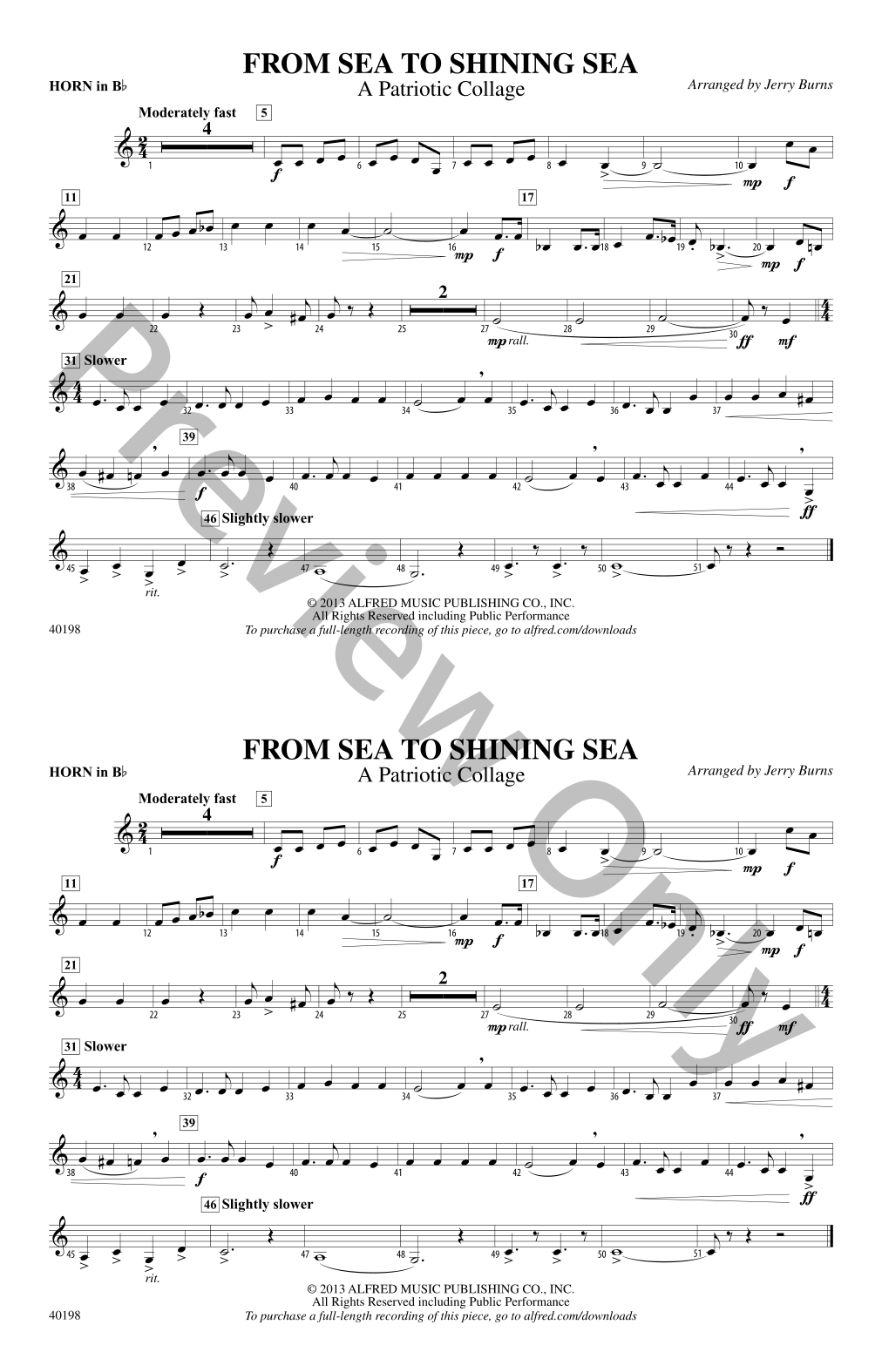 From Sea to Shining Sea Marching Band Sheet Music | J.W. Pepper