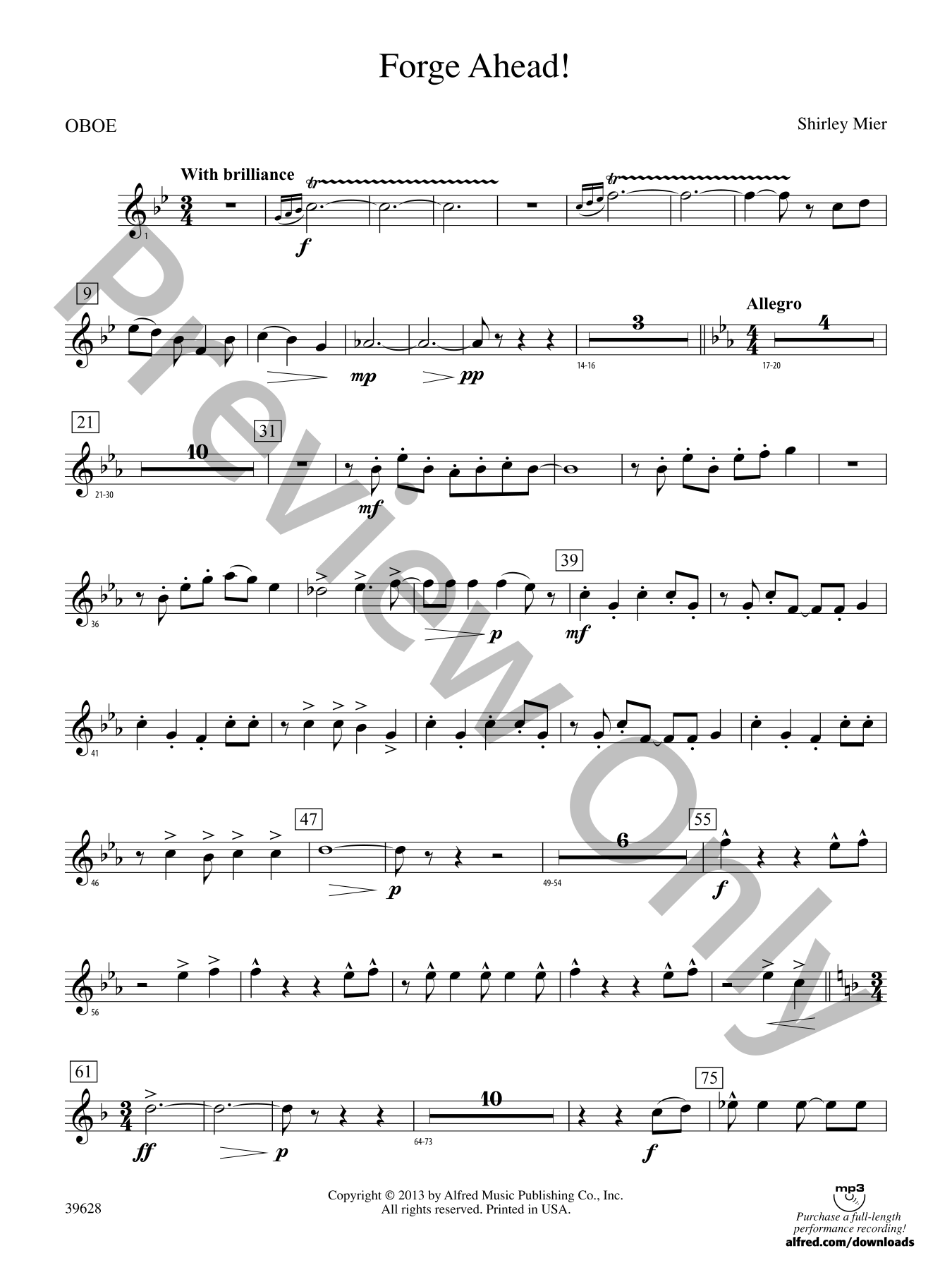 Forge Ahead! Concert Band Sheet Music | J.W. Pepper