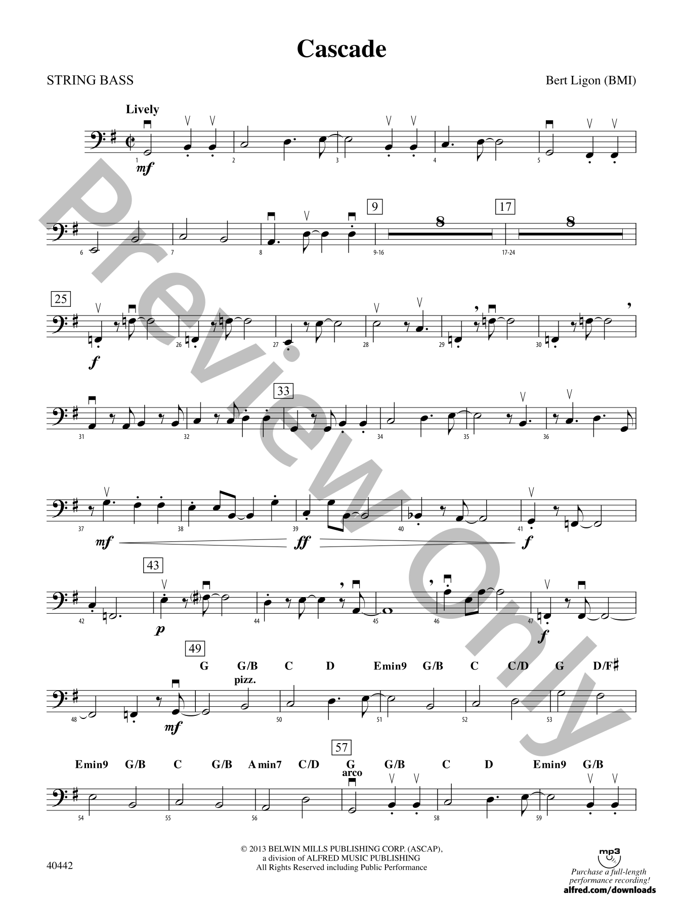 Cascade Orchestra Sheet Music | J.W. Pepper