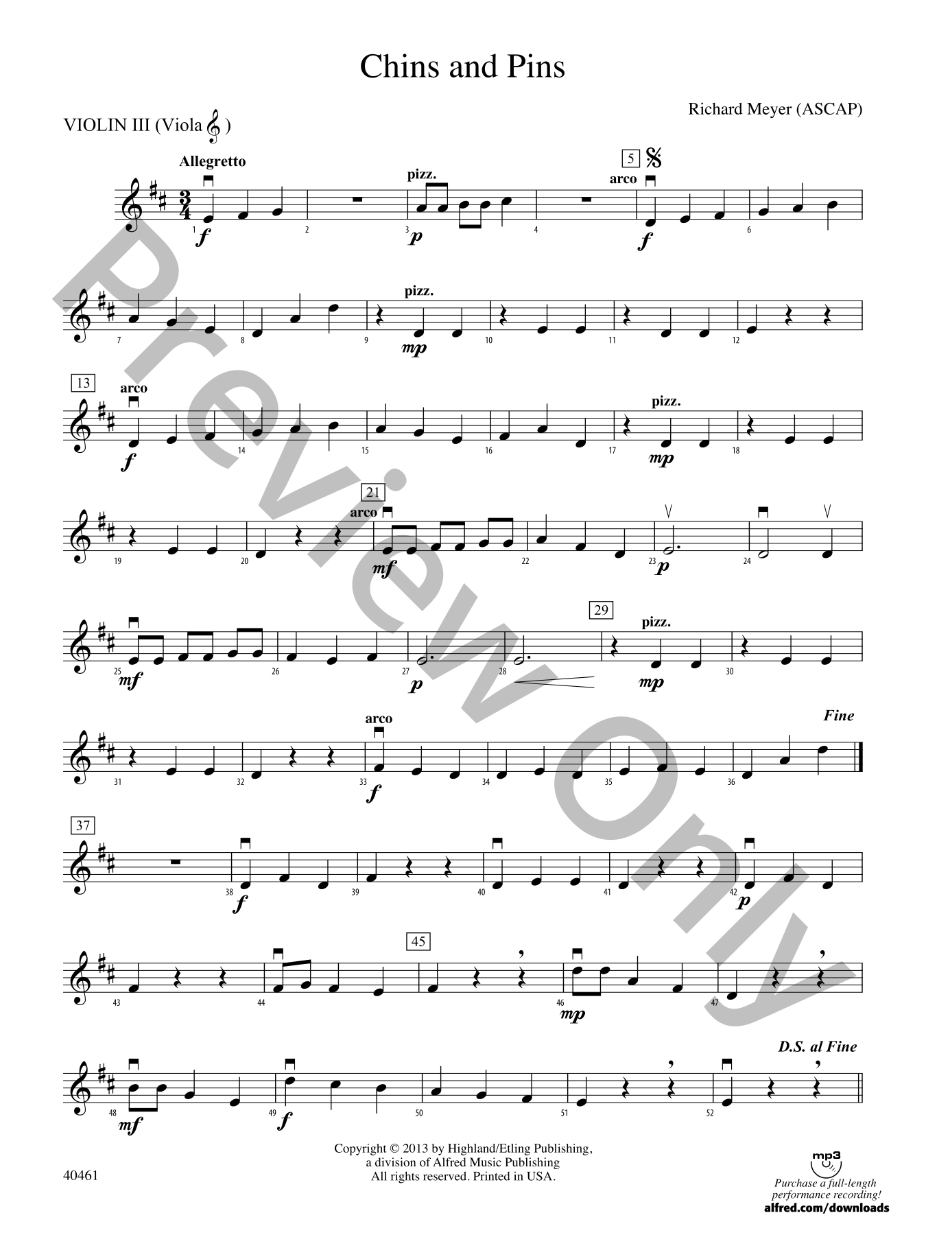 Chins and Pins Orchestra Sheet Music | J.W. Pepper