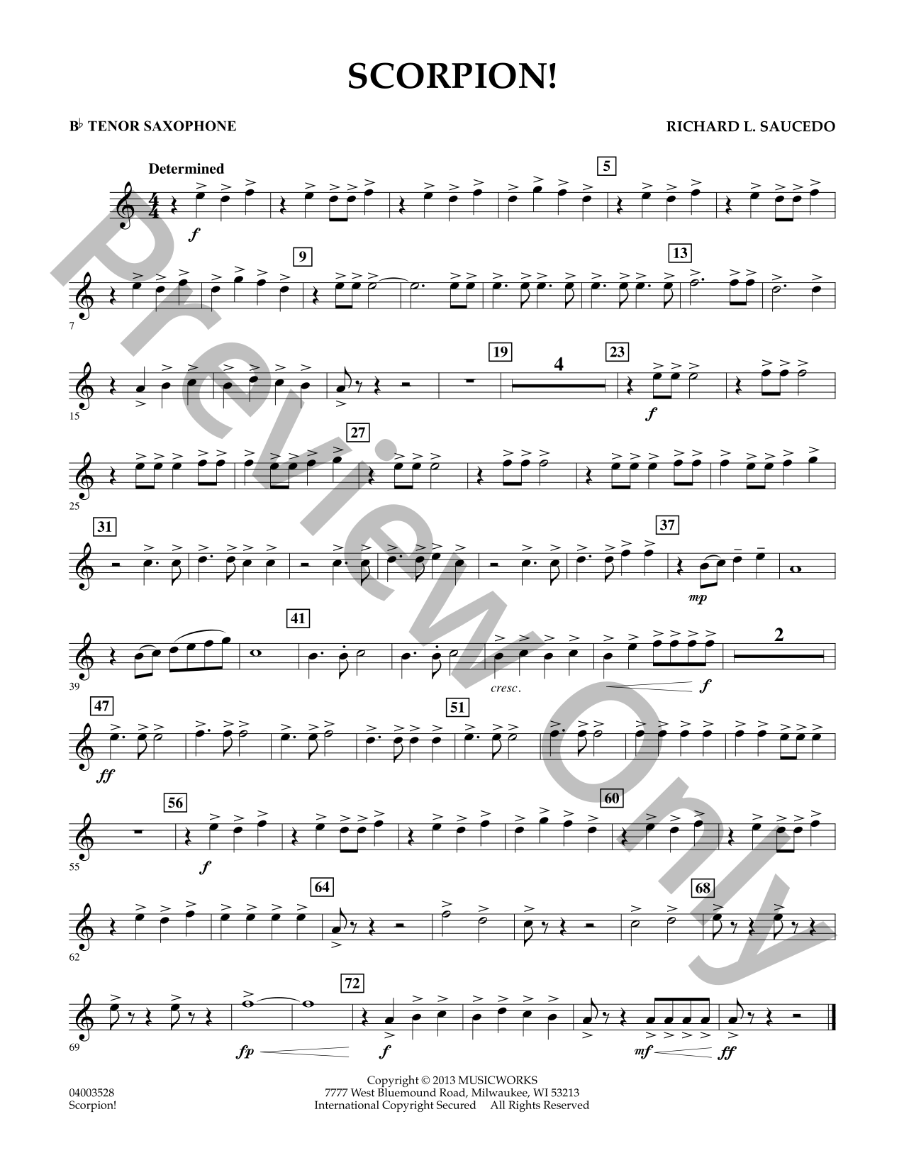 Scorpion! Concert Band Sheet Music | J.W. Pepper