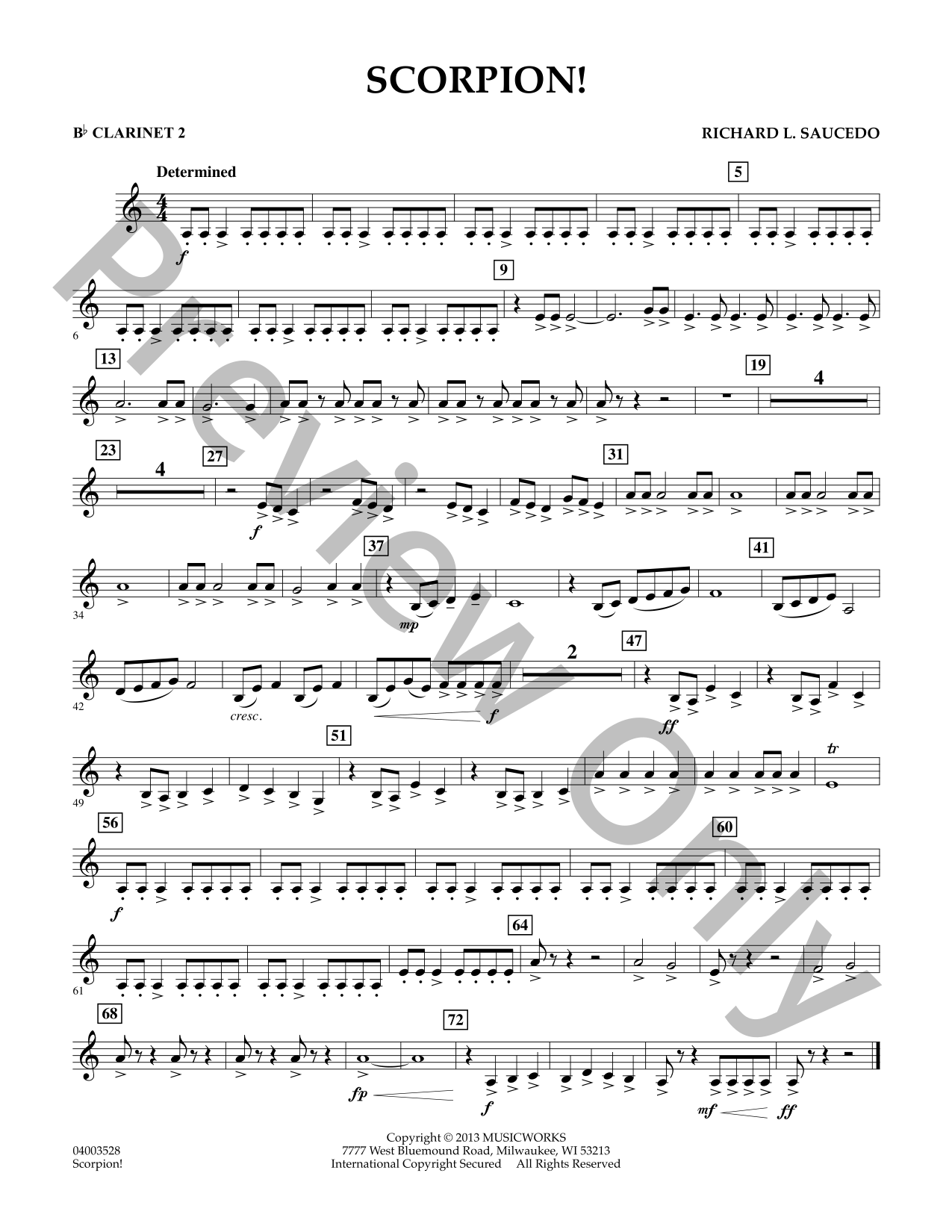 Scorpion! Concert Band Sheet Music | J.W. Pepper