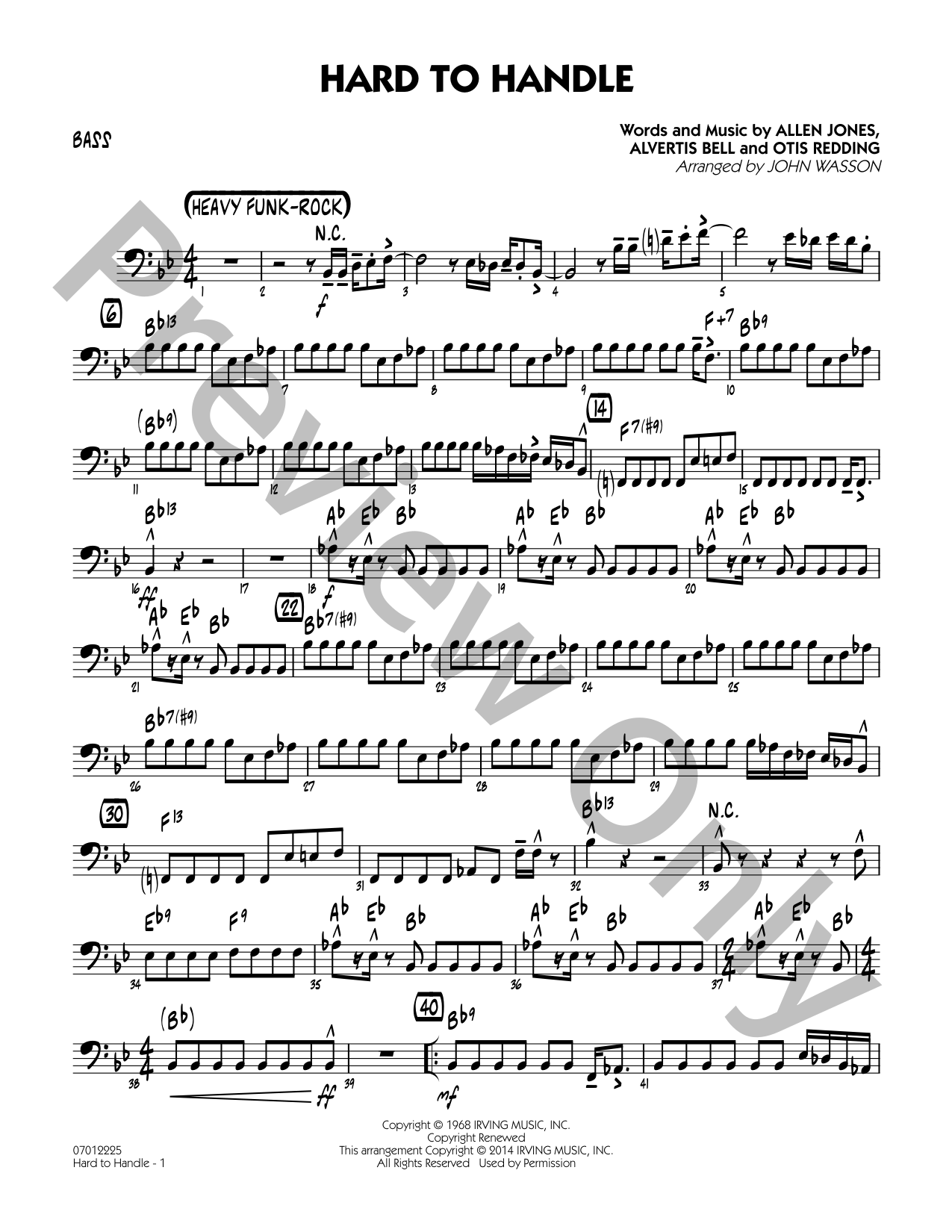 Hard to Handle Jazz Sheet Music | J.W. Pepper