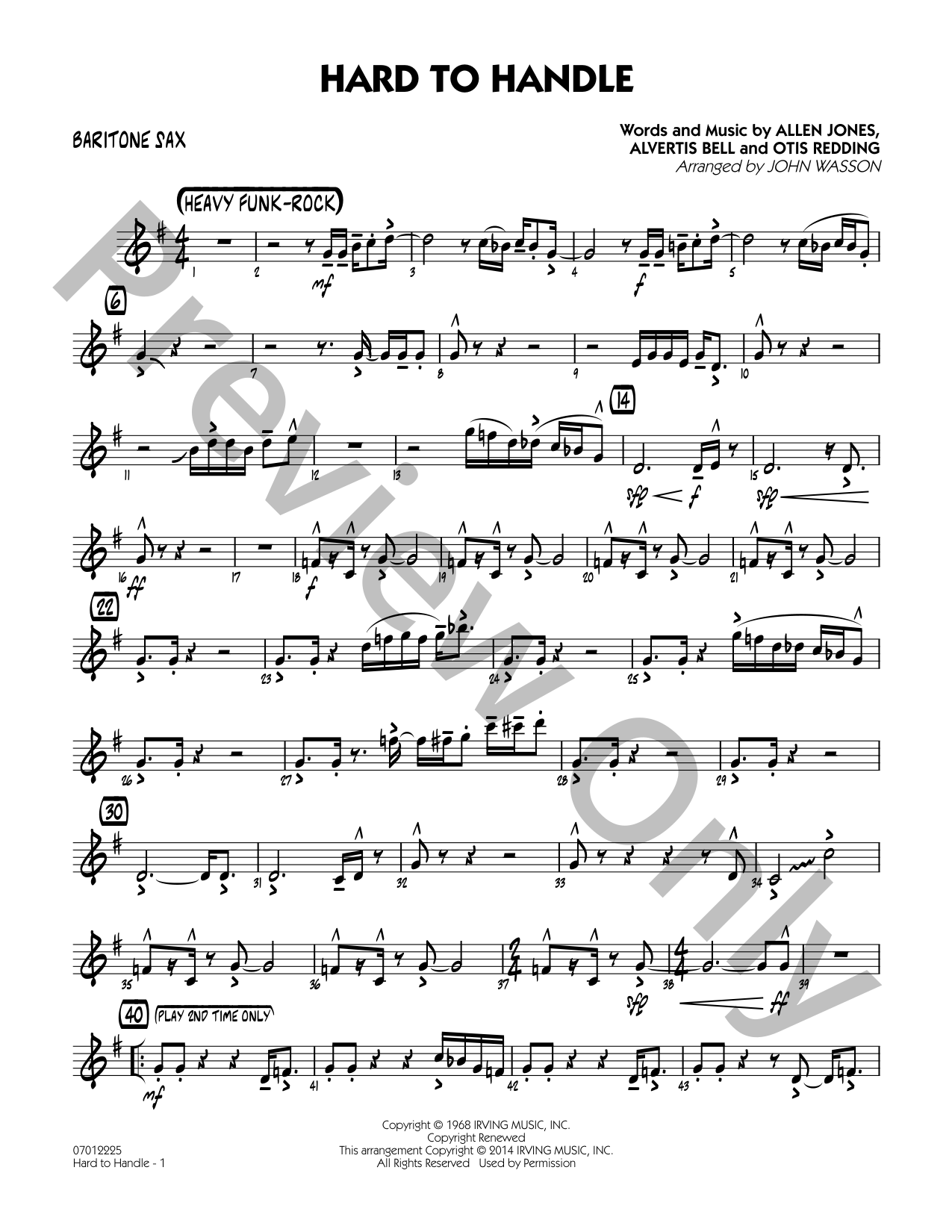 Hard to Handle Jazz Sheet Music | J.W. Pepper