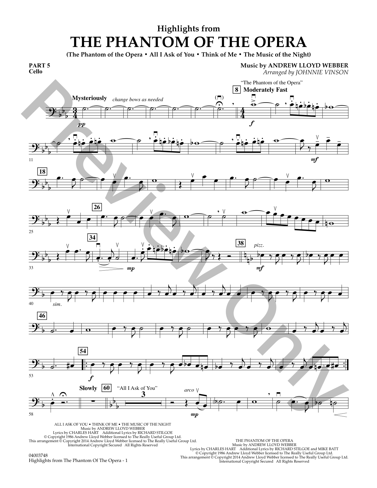 The Phantom of the Opera Concert Band Sheet Music | J.W. Pepper