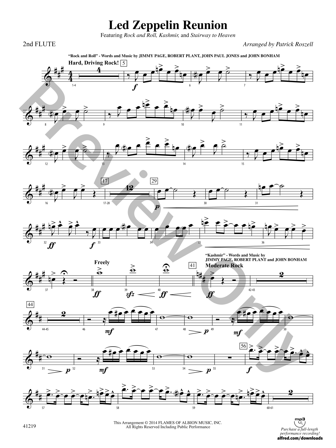 Led Zeppelin Reunion Orchestra Sheet Music | J.W. Pepper