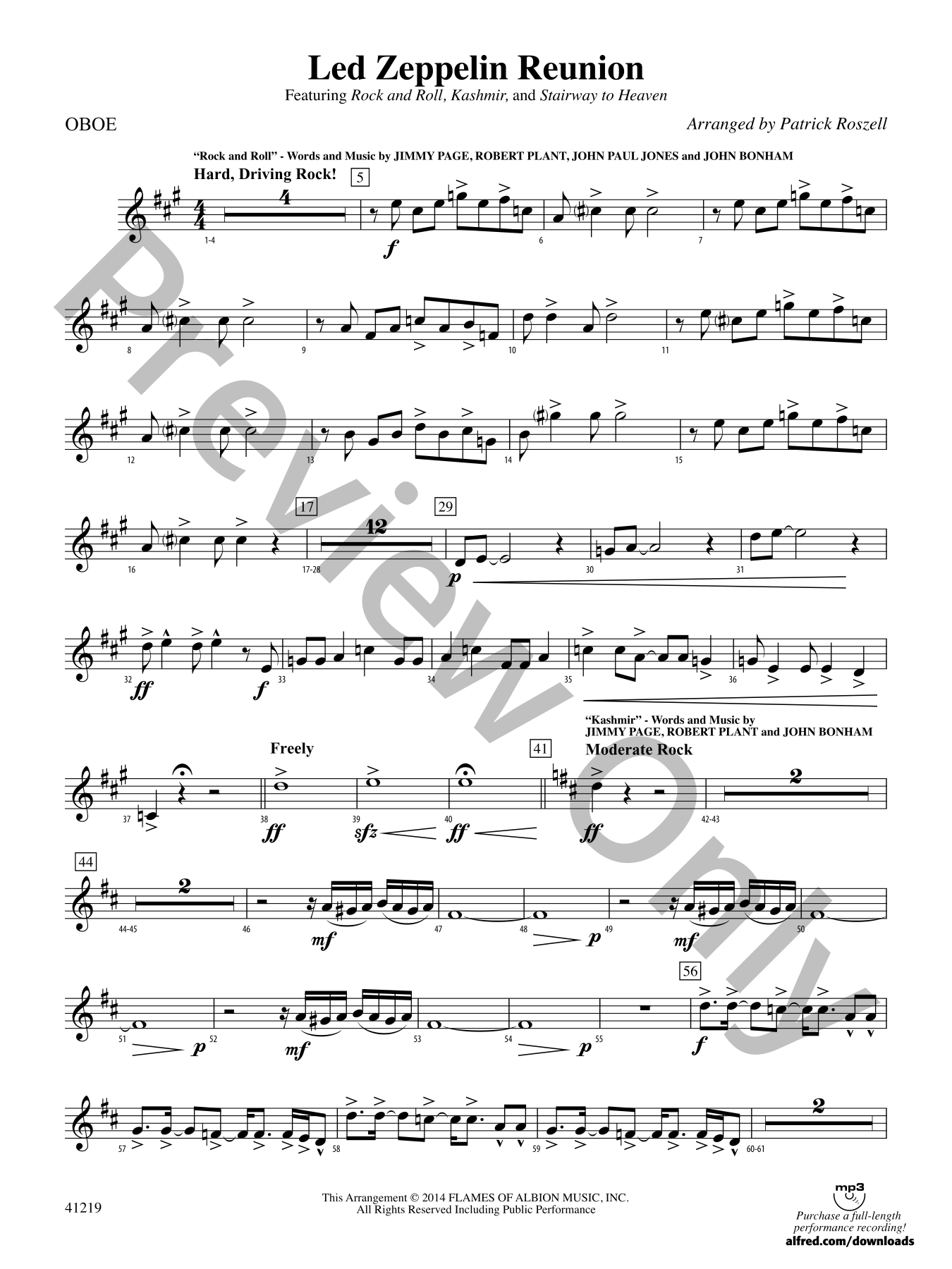 Led Zeppelin Reunion Orchestra Sheet Music | J.W. Pepper
