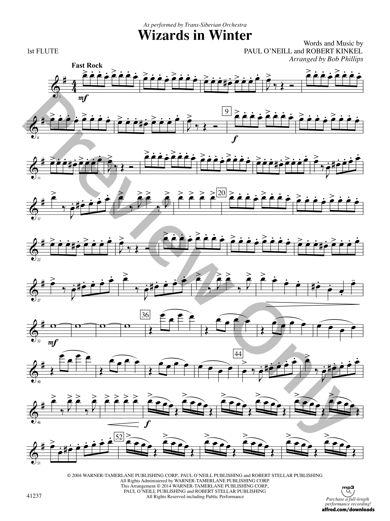 Wizards in Winter Orchestra Sheet Music | J.W. Pepper