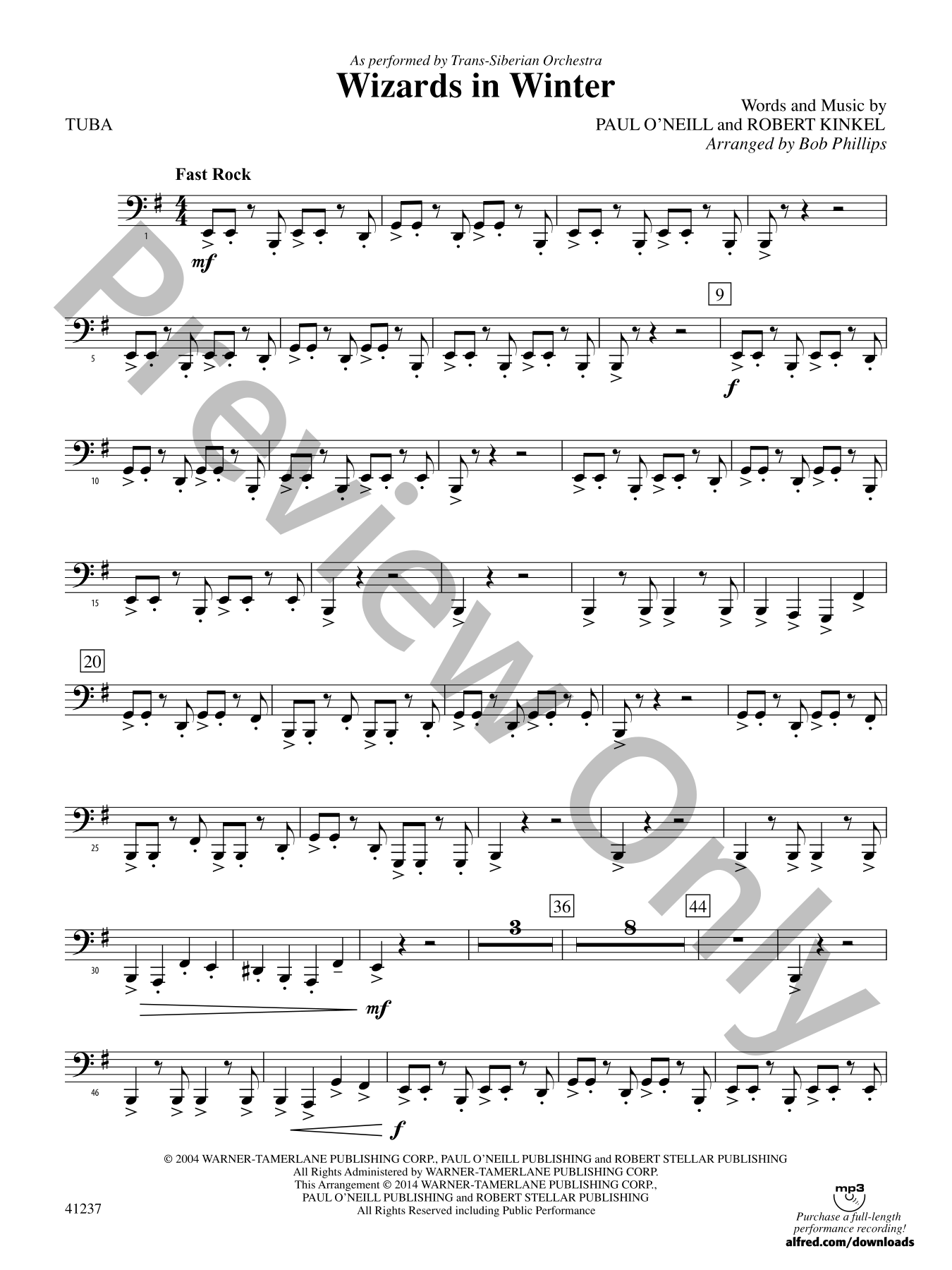 Wizards in Winter Orchestra Sheet Music | J.W. Pepper