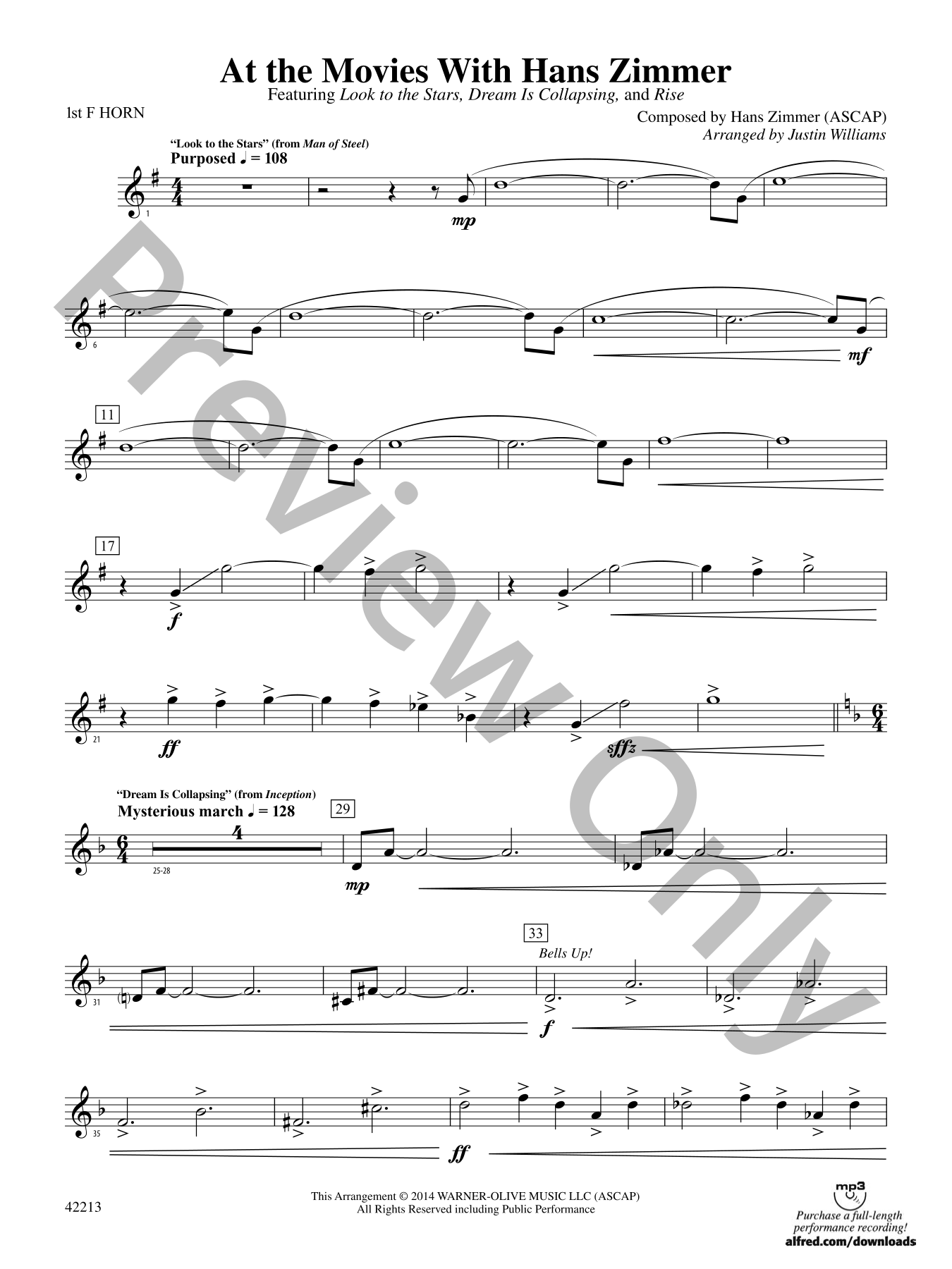 At the Movies with Hans Zimmer Concert Band Sheet Music | J.W. Pepper