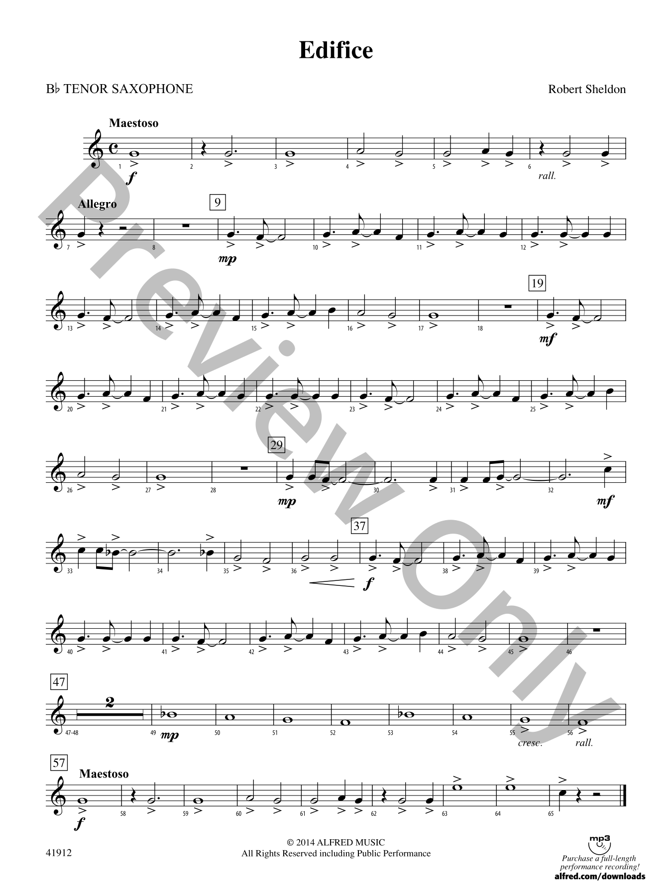 Edifice Concert Band Sheet Music | J.W. Pepper
