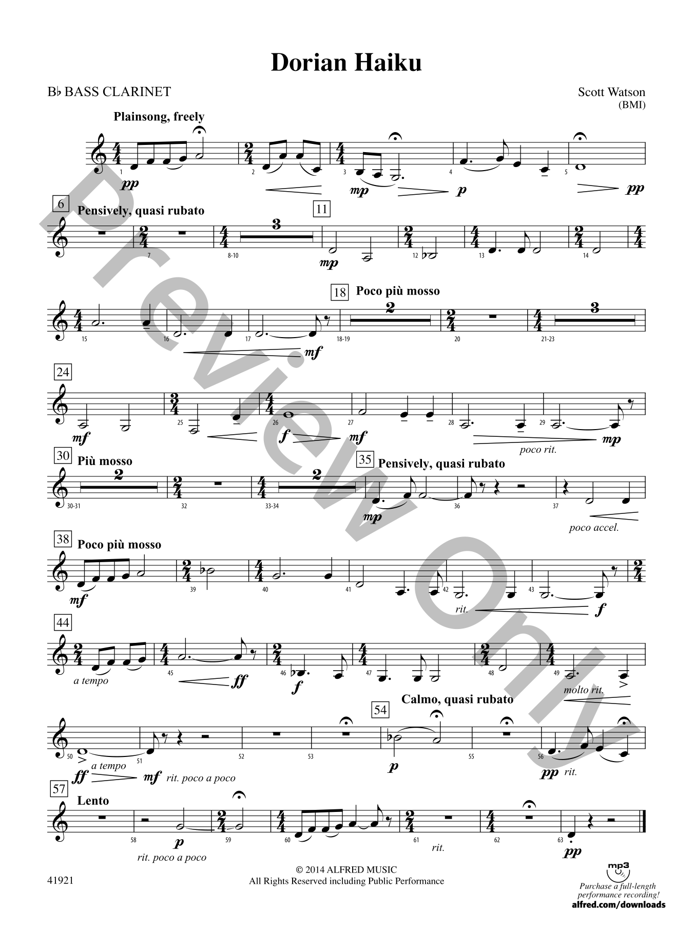 Dorian Haiku Concert Band Sheet Music | J.W. Pepper