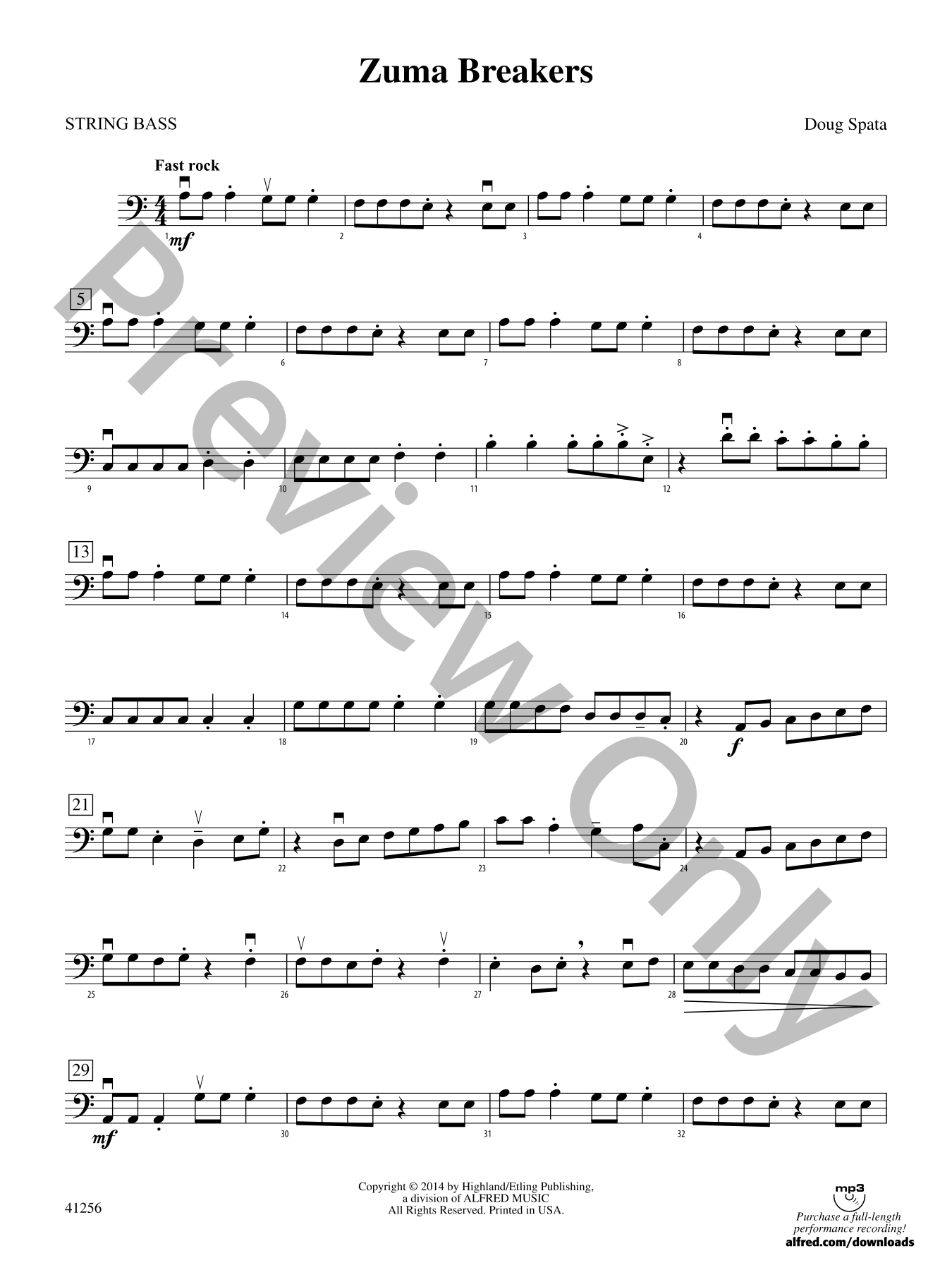 Zuma Breakers Orchestra Sheet Music | J.W. Pepper