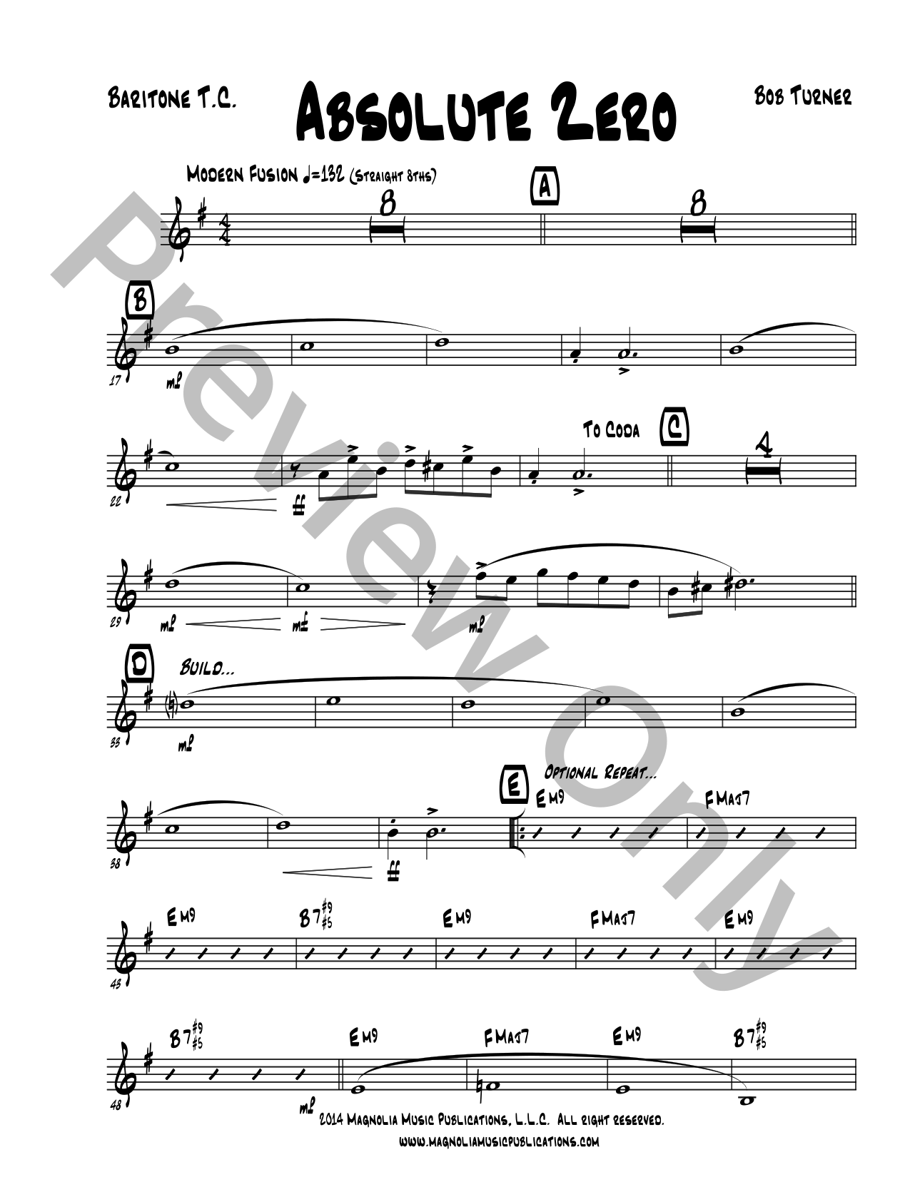 Absolute Zero Jazz Sheet Music | J.W. Pepper
