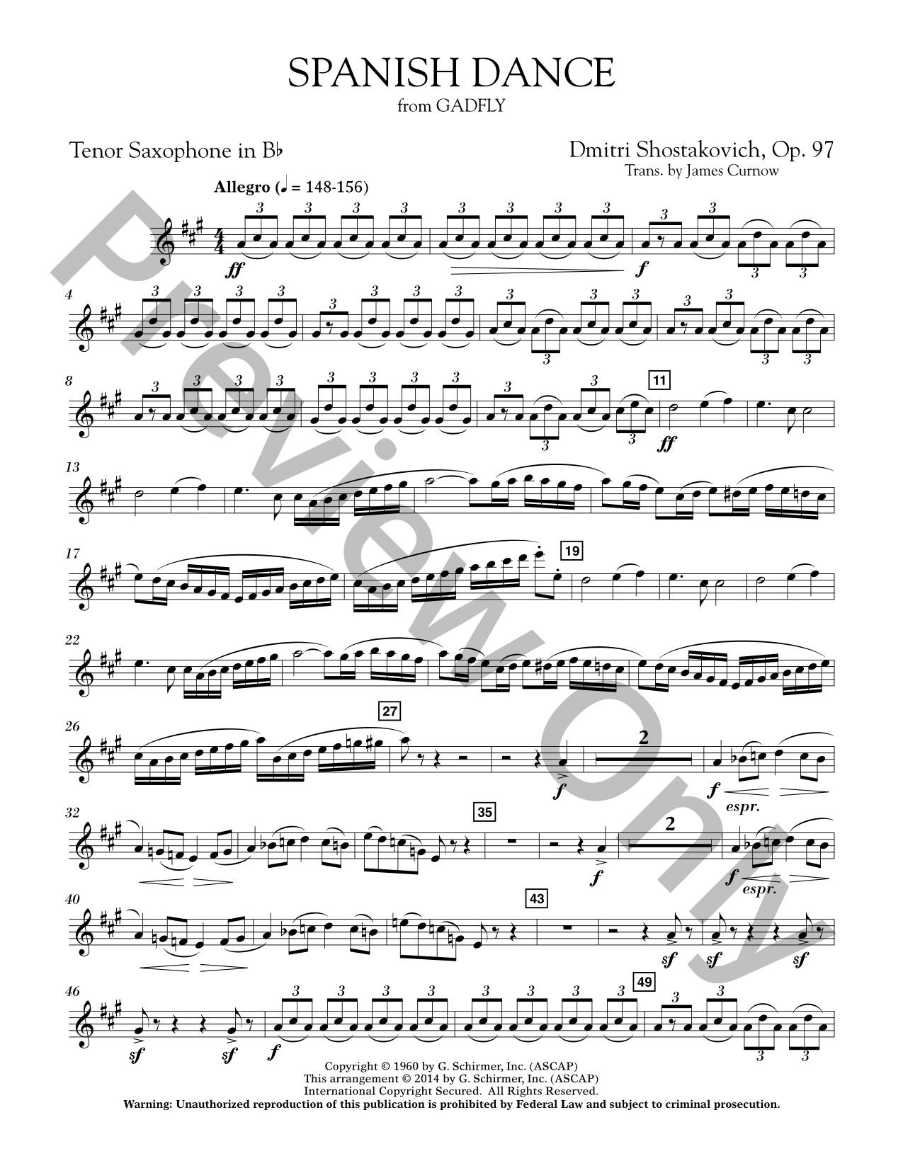 Spanish Dance Concert Band Sheet Music | J.W. Pepper