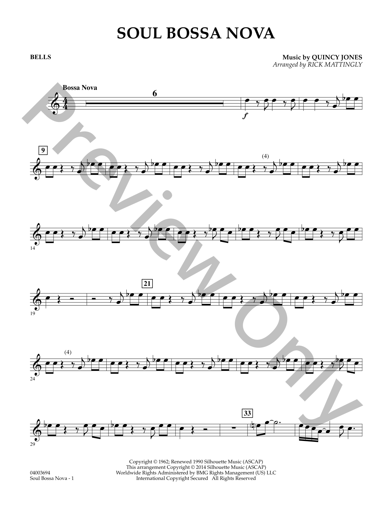Soul Bossa Nova Sheet Music | J.W. Pepper