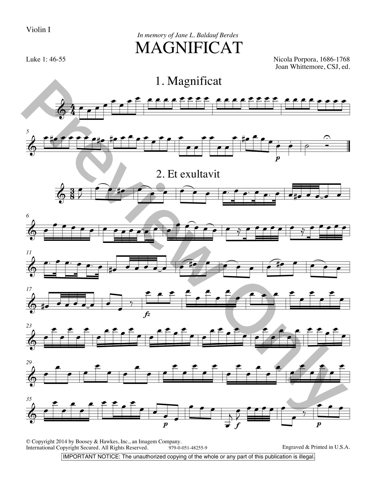 Magnificat in A minor Choral Sheet Music | J.W. Pepper