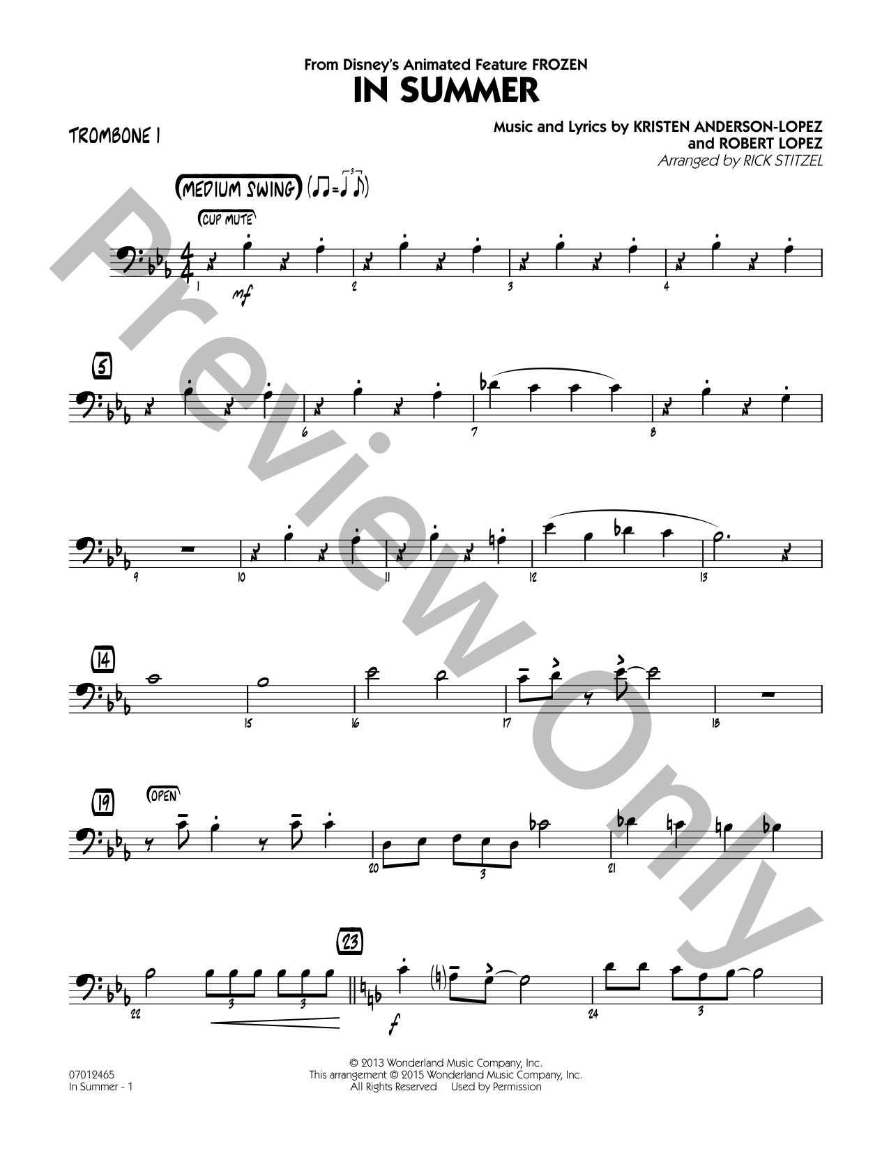 In Summer | J.W. Pepper