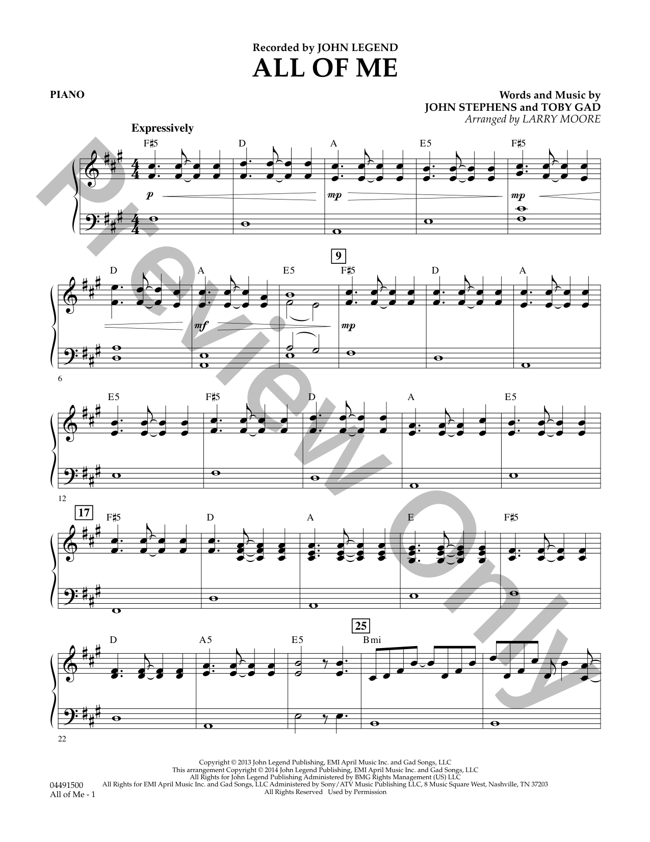 All of Me Orchestra Sheet Music | J.W. Pepper