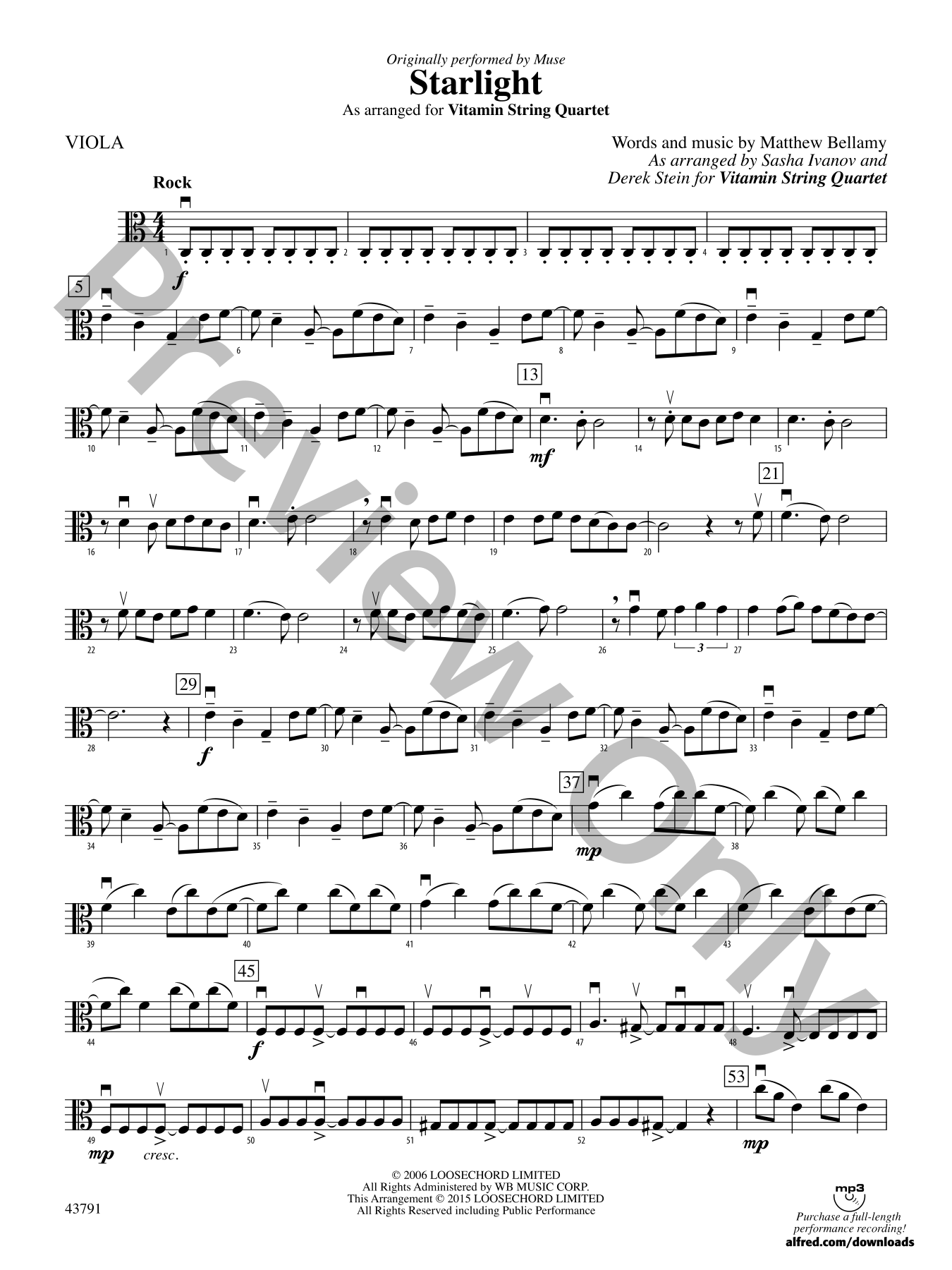 Starlight Orchestra Sheet Music | J.W. Pepper