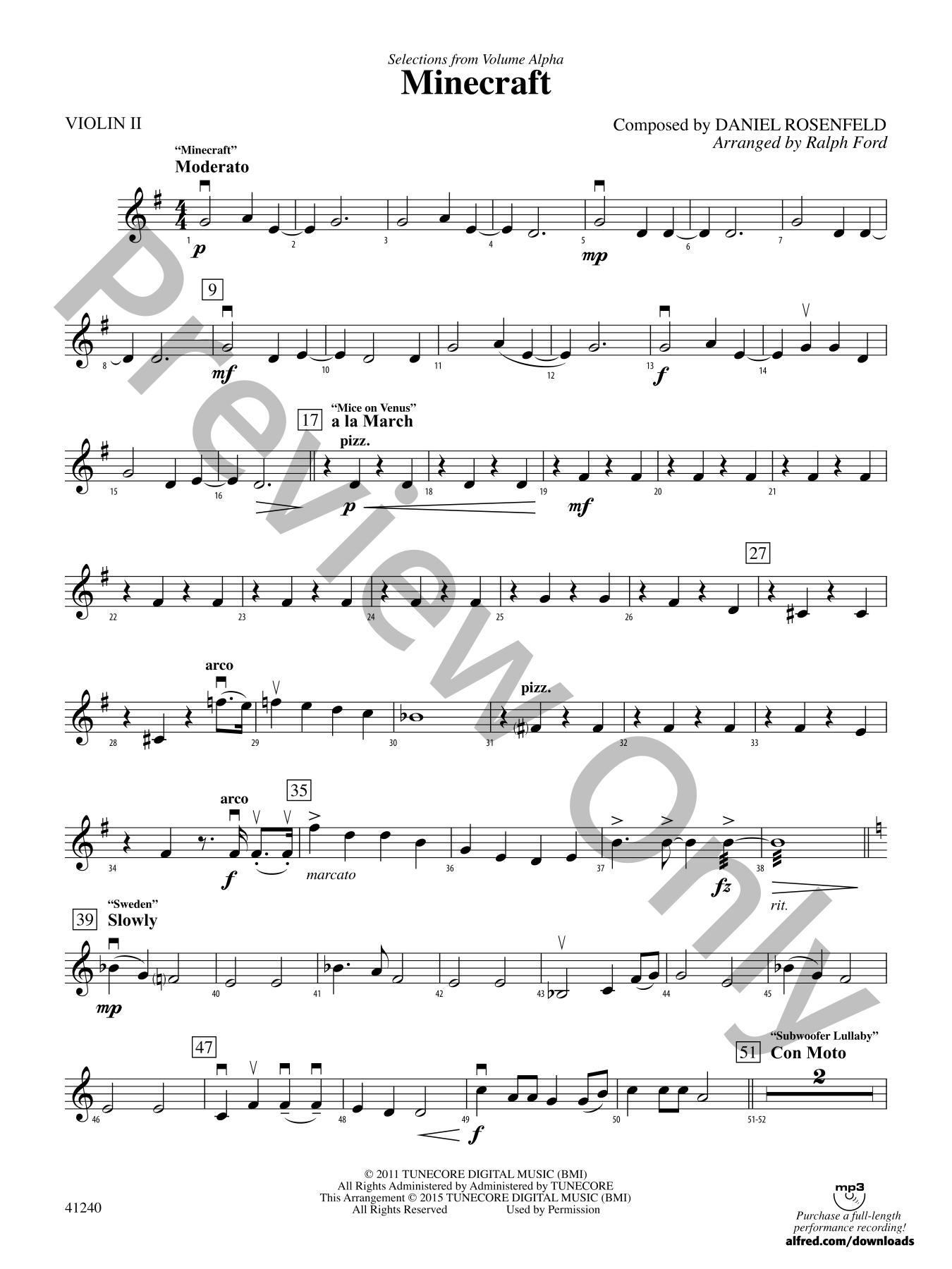 Minecraft Orchestra Sheet Music | J.W. Pepper