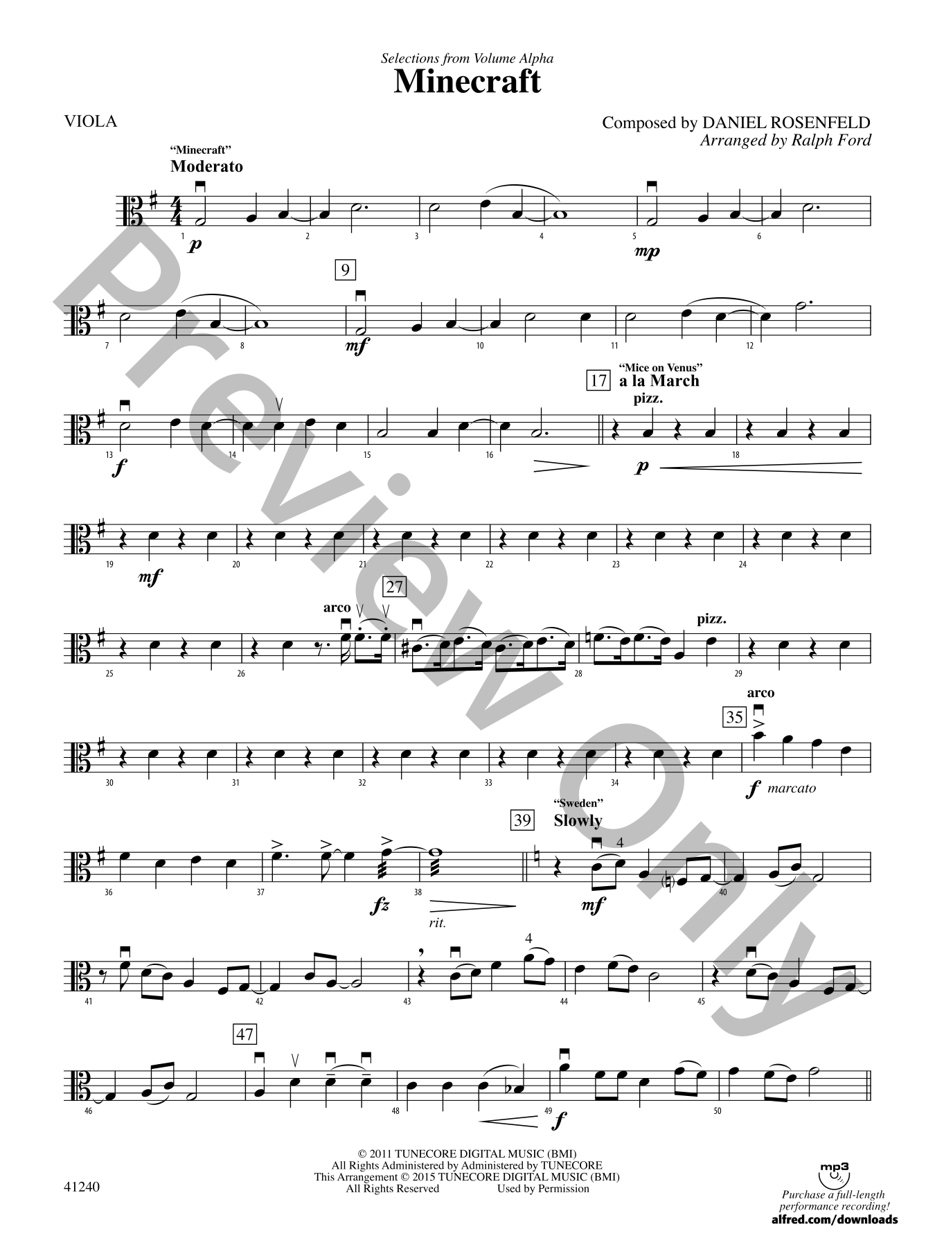 Minecraft Orchestra Sheet Music | J.W. Pepper