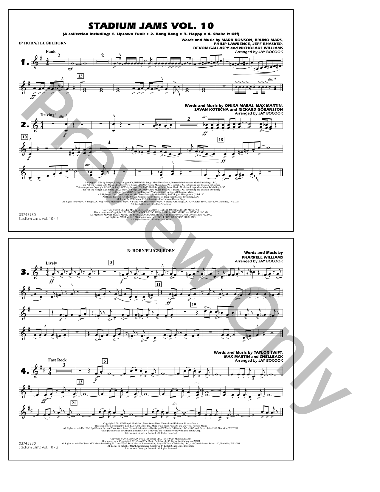 Stadium Jams, Vol. 10 Marching Band Sheet Music | J.W. Pepper