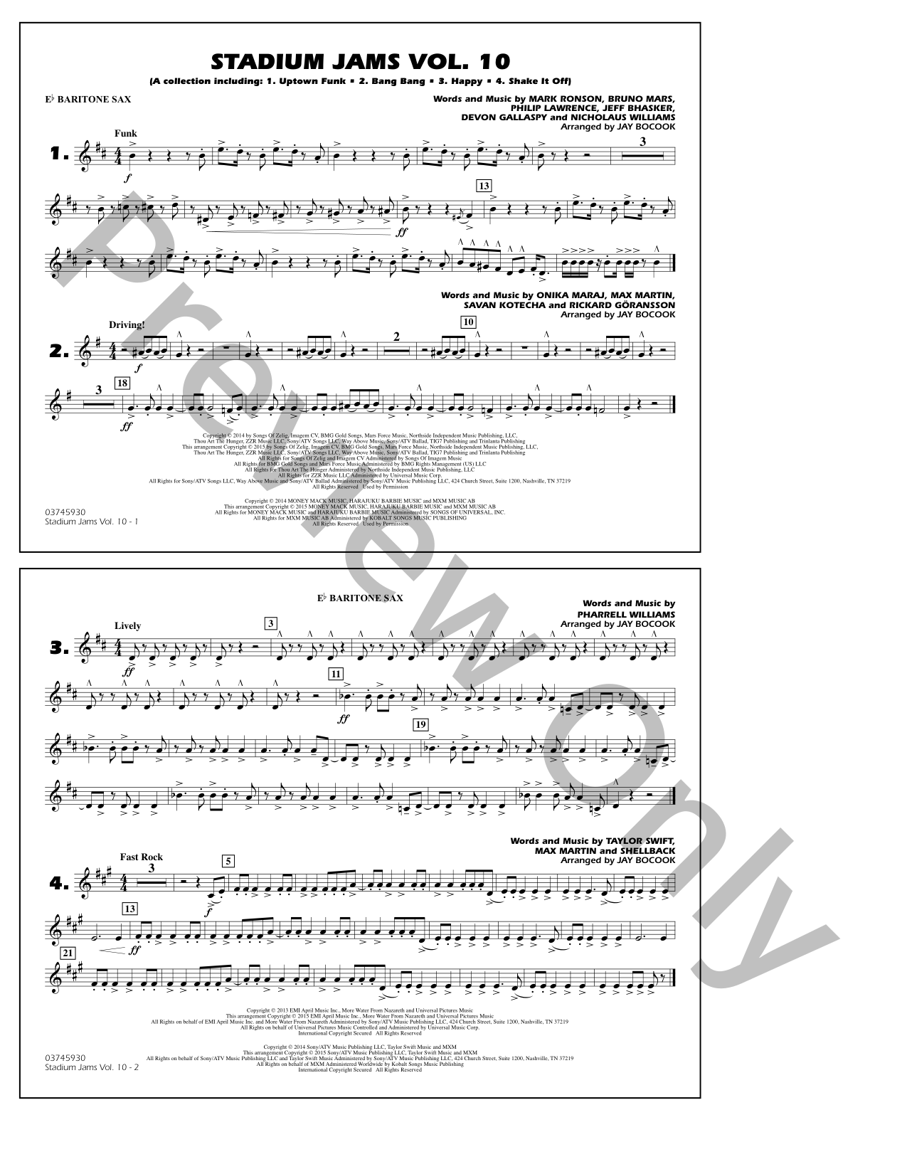Stadium Jams, Vol. 10 Marching Band Sheet Music | J.W. Pepper