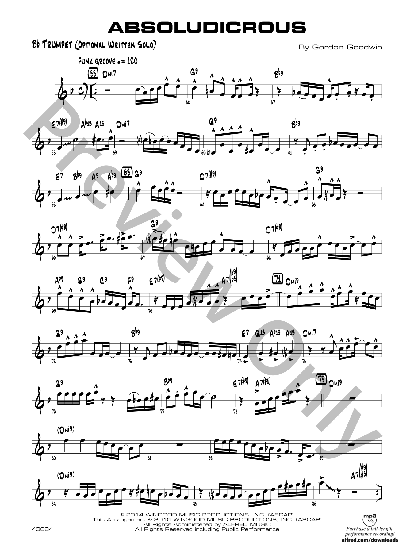 Absoludicrous Jazz Sheet Music | J.W. Pepper