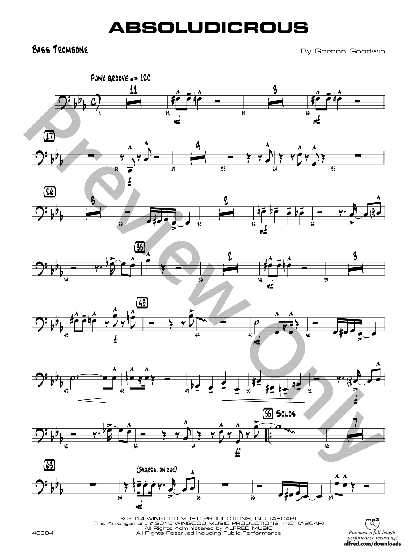 Absoludicrous Jazz Sheet Music | J.W. Pepper