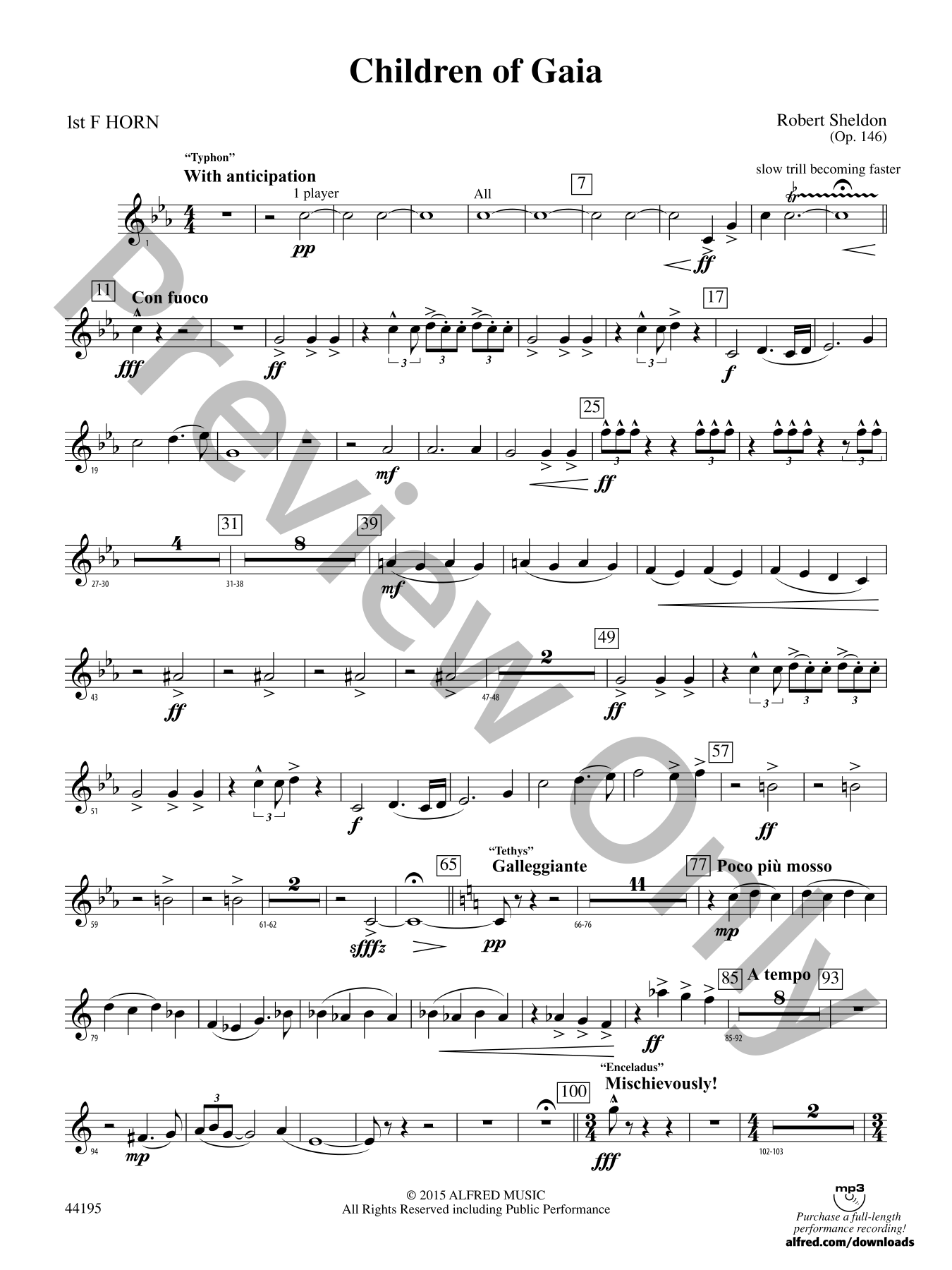 Children of Gaia Concert Band Sheet Music | J.W. Pepper