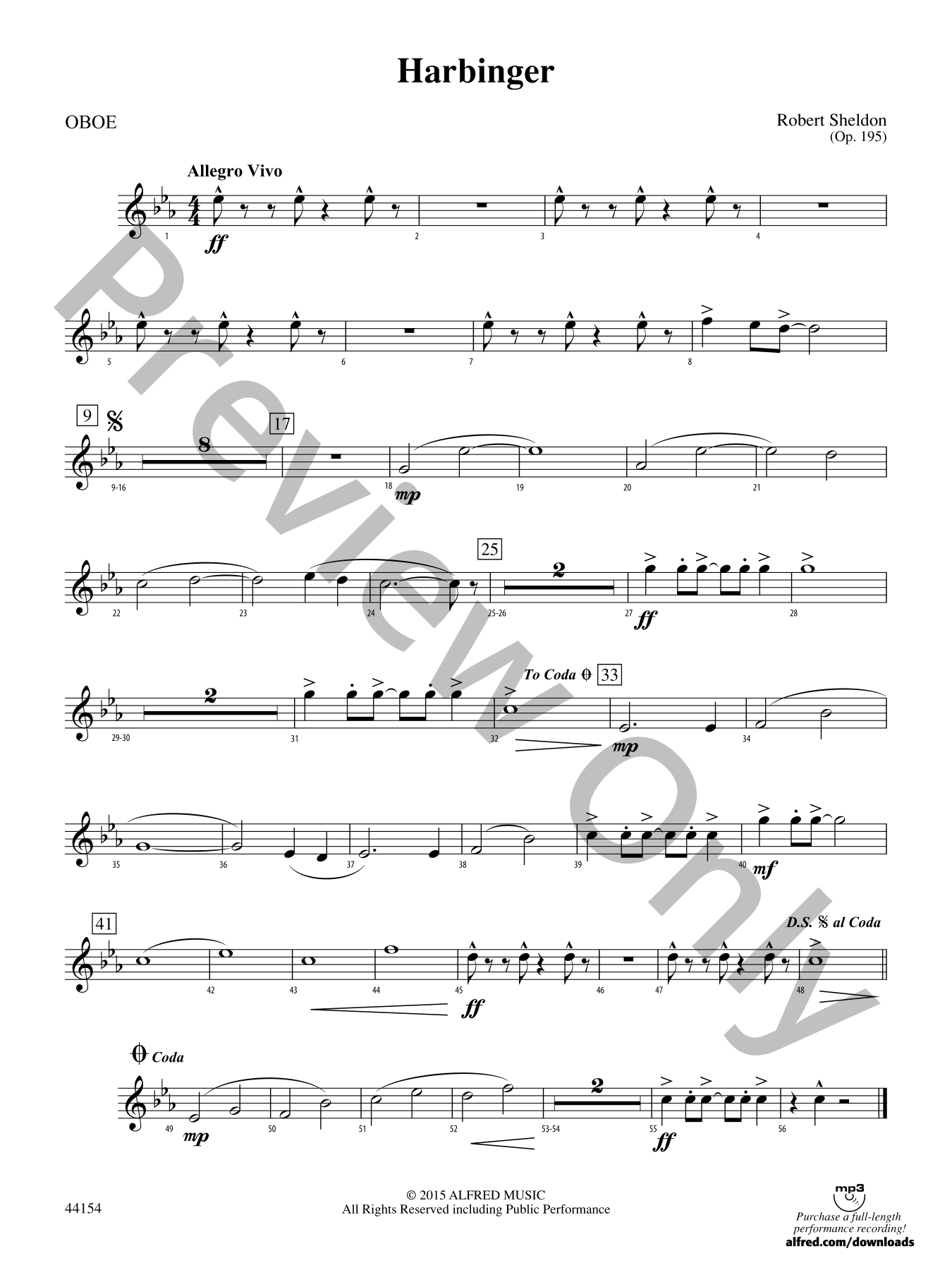 Harbinger Concert Band Sheet Music | J.W. Pepper