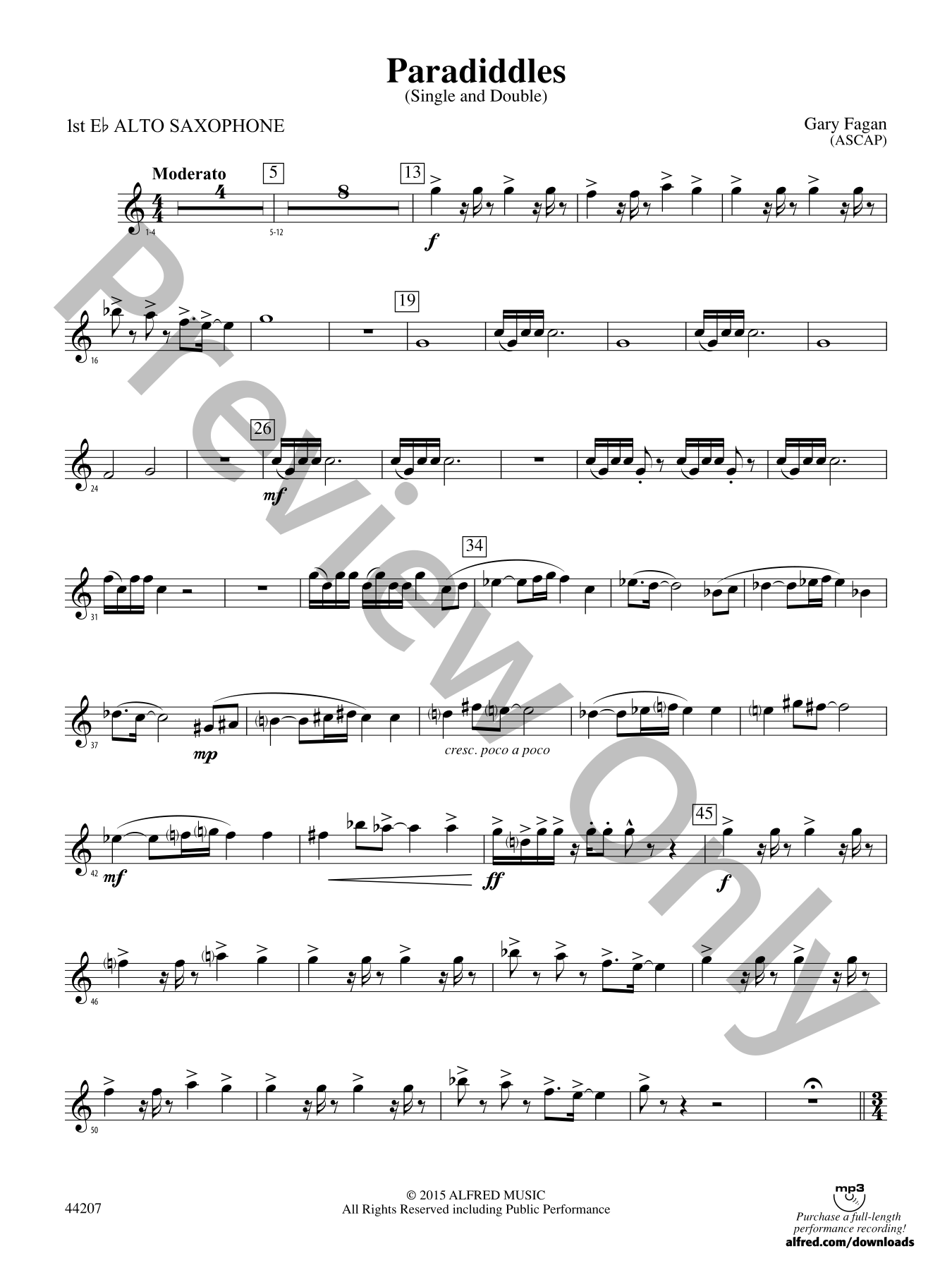 Paradiddles Concert Band Sheet Music | J.W. Pepper