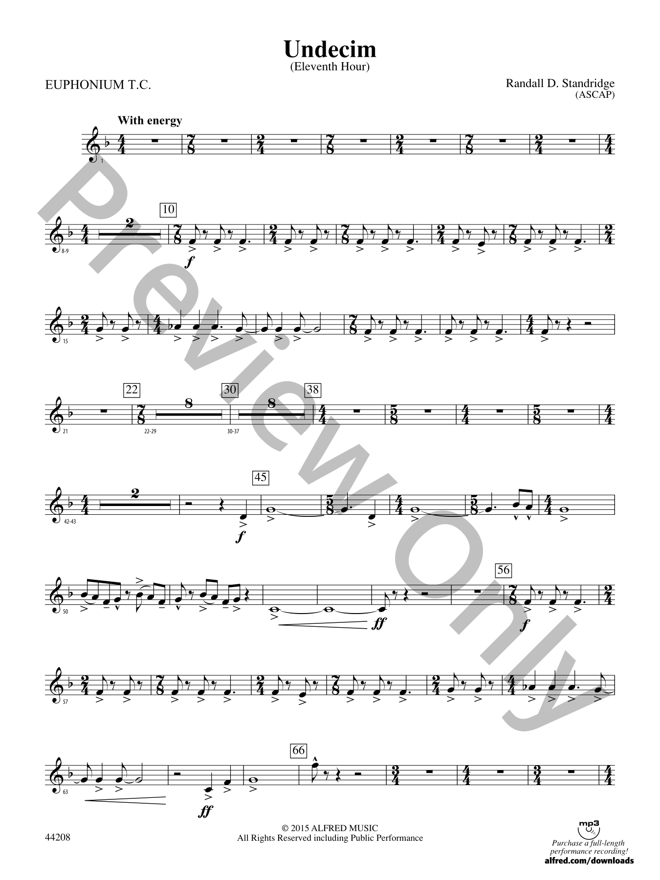 Undecim Concert Band Sheet Music | J.W. Pepper