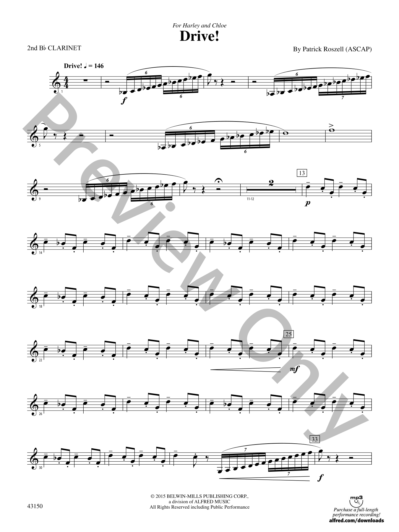 Drive! Concert Band Sheet Music | J.W. Pepper