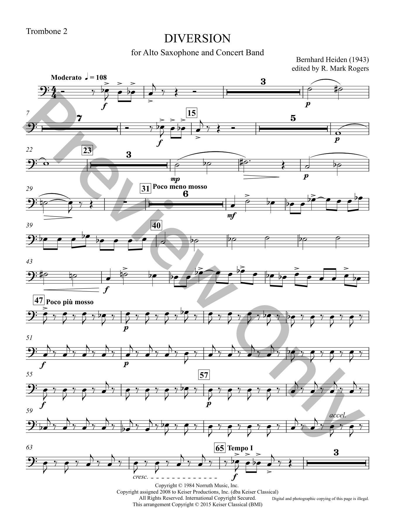 Diversion Concert Band Sheet Music | J.W. Pepper