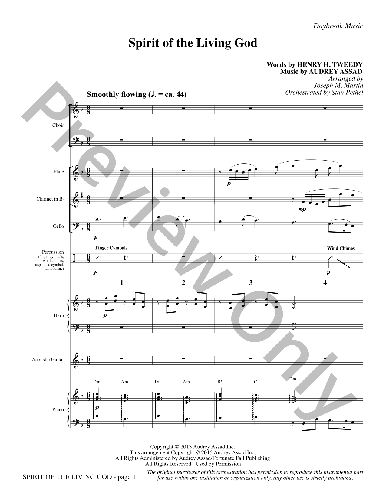 Spirit of the Living God Choral Sheet Music | J.W. Pepper
